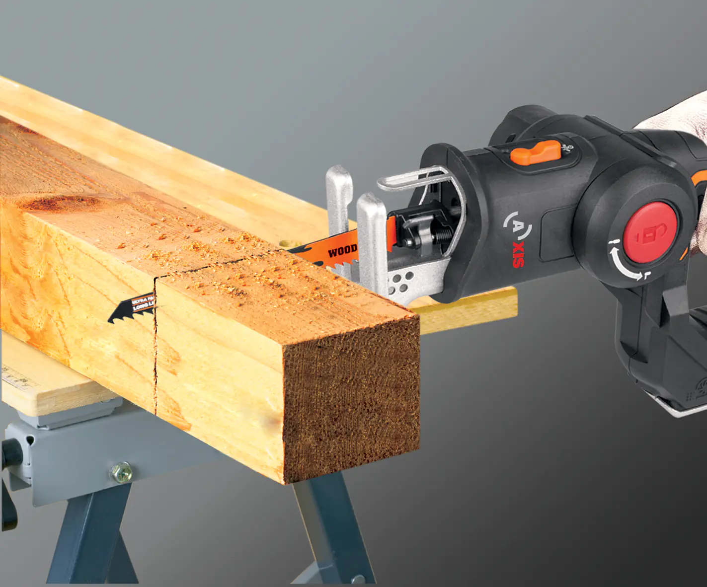 Worx Akku-Multisäge Axis WX550.9 20 V, ohne Akku und Ladegerät Worx Akku-Multisäge Axis WX550.9 20 V, ohne Akku und Ladegerät