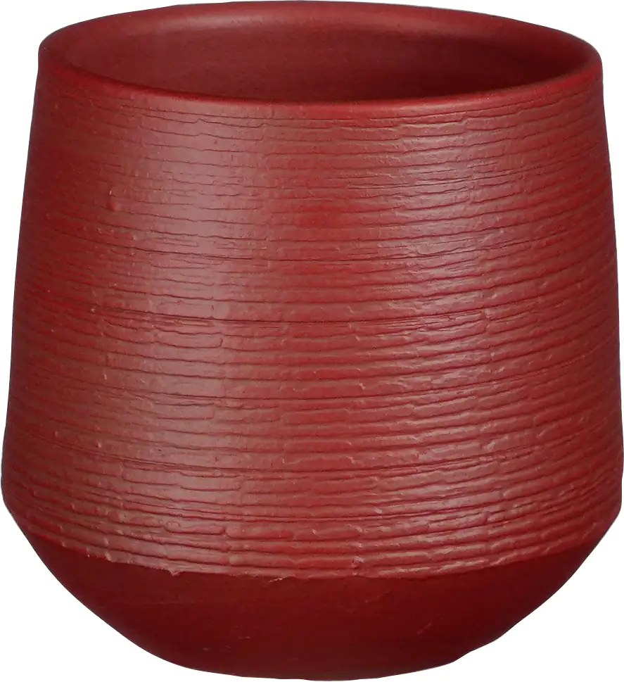 Mica Blumentopf Evora dunkelrot Terracotta Ø 16 x 15 cm Mica Blumentopf Evora dunkelrot Terracotta Ø 16 x 15 cm