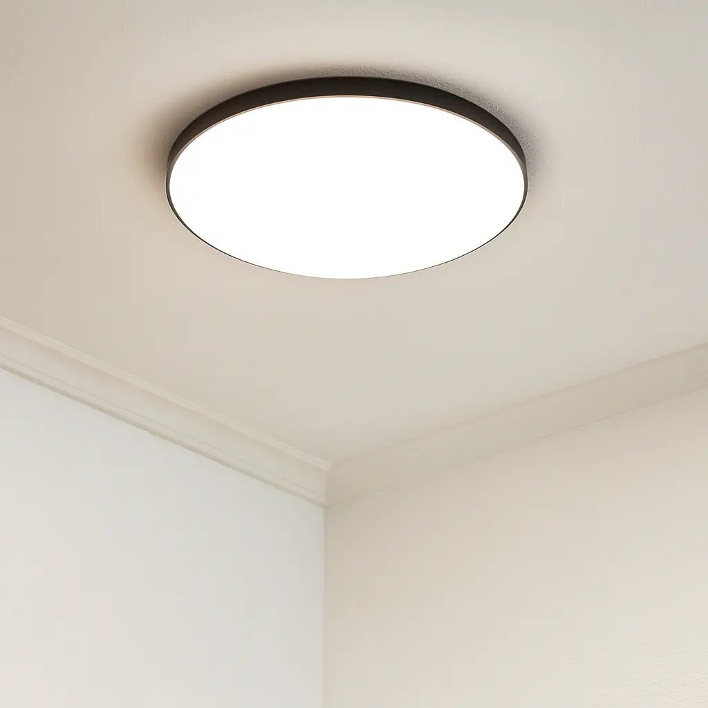 LED Deckenleuchte Bali schwarz Ø 27 x 5 cm warmweiß