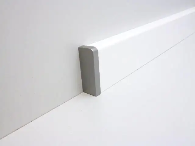 B.S. Bauprogramm Endstück für Sockelleiste 18 x 50 mm silber links