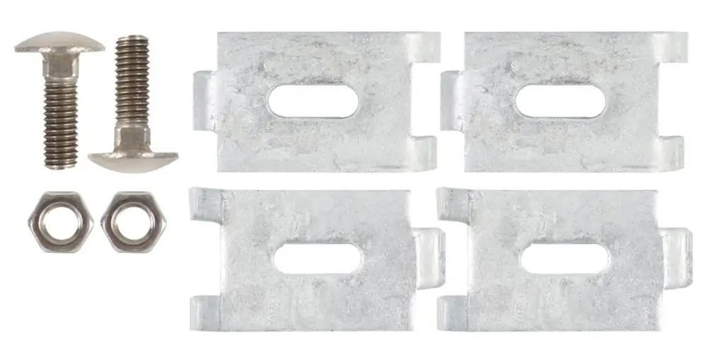 Alberts Eckverbinder zur Verbindung zweier Doppelstabmatten verzinkt 2Stk