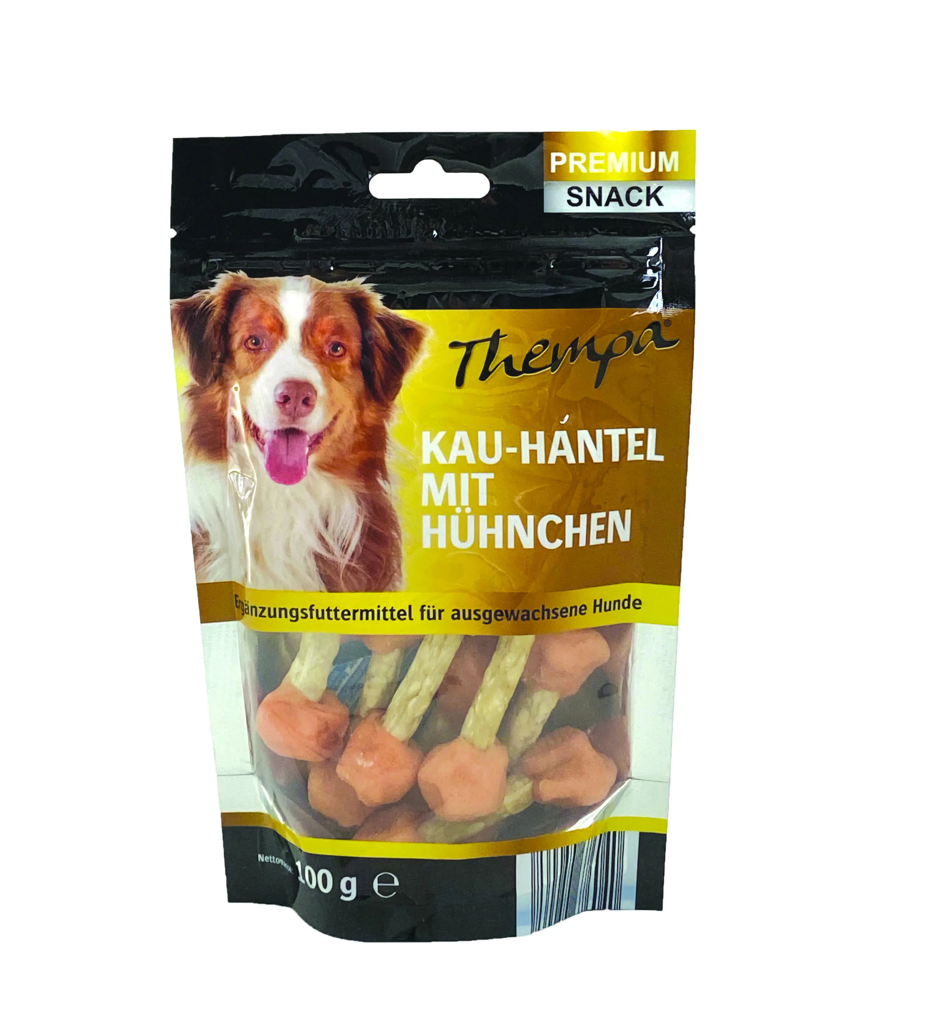 Thempa Hundesnack Adult Kau-Hantel mit Huhn 100 g  Thempa Hundesnack Adult Kau-Hantel mit Huhn 100 g
