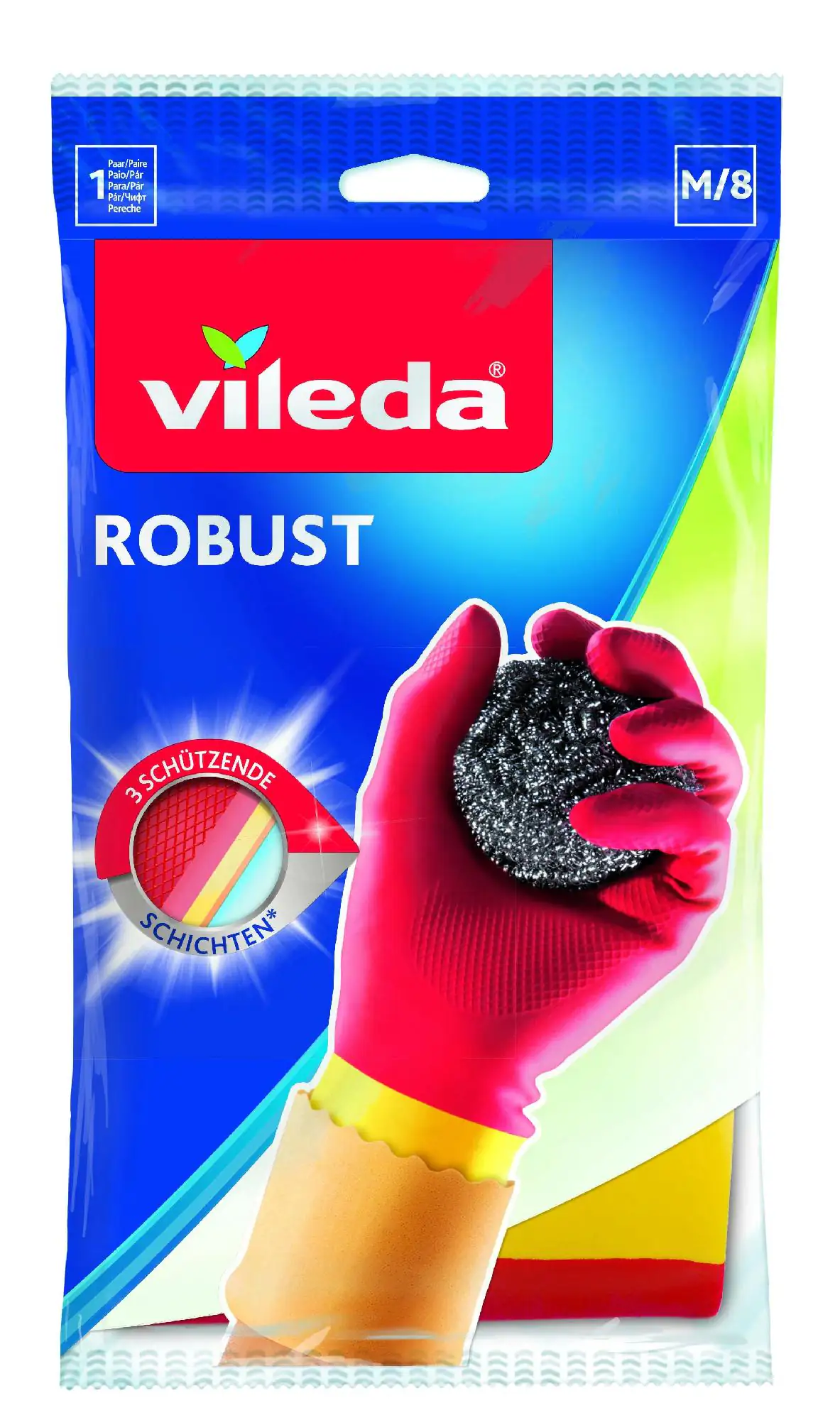 Vileda Haushaltshandschuhe Robust Größe M Vileda Haushaltshandschuhe Robust Größe M