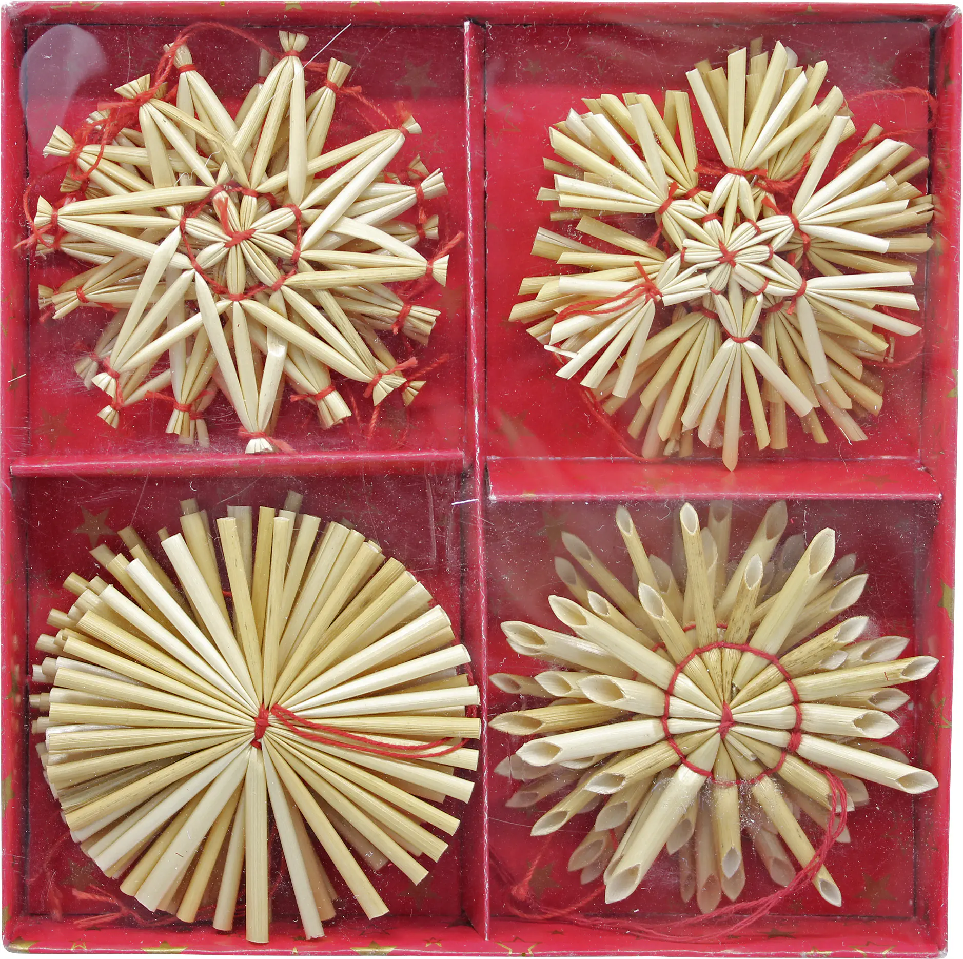 Dekohänger Strohsterne Ø 6 cm natur 16 Stück