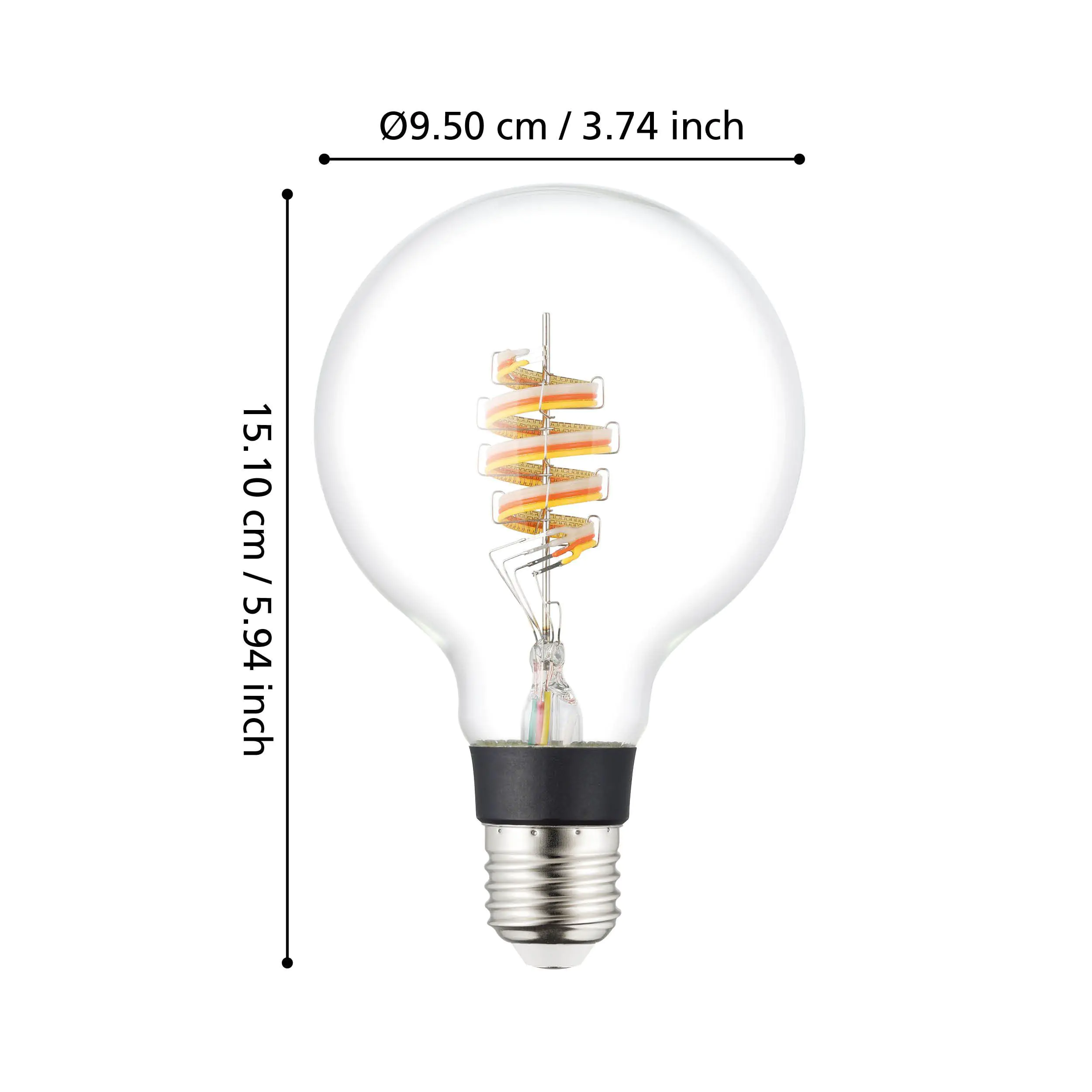 Eglo LED Leuchtmittel Zigbee, A60 E27, 4W, 150 lm, 2000K, warmweiß, bedampft Eglo LED Leuchtmittel Zigbee, A60 E27, 4W, 150 lm, 2000K, warmweiß, bedampft