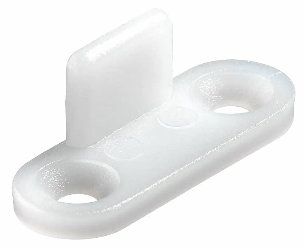 Hettich Gleiter für Bodenführung weiß Kunststoff, 6 Stück