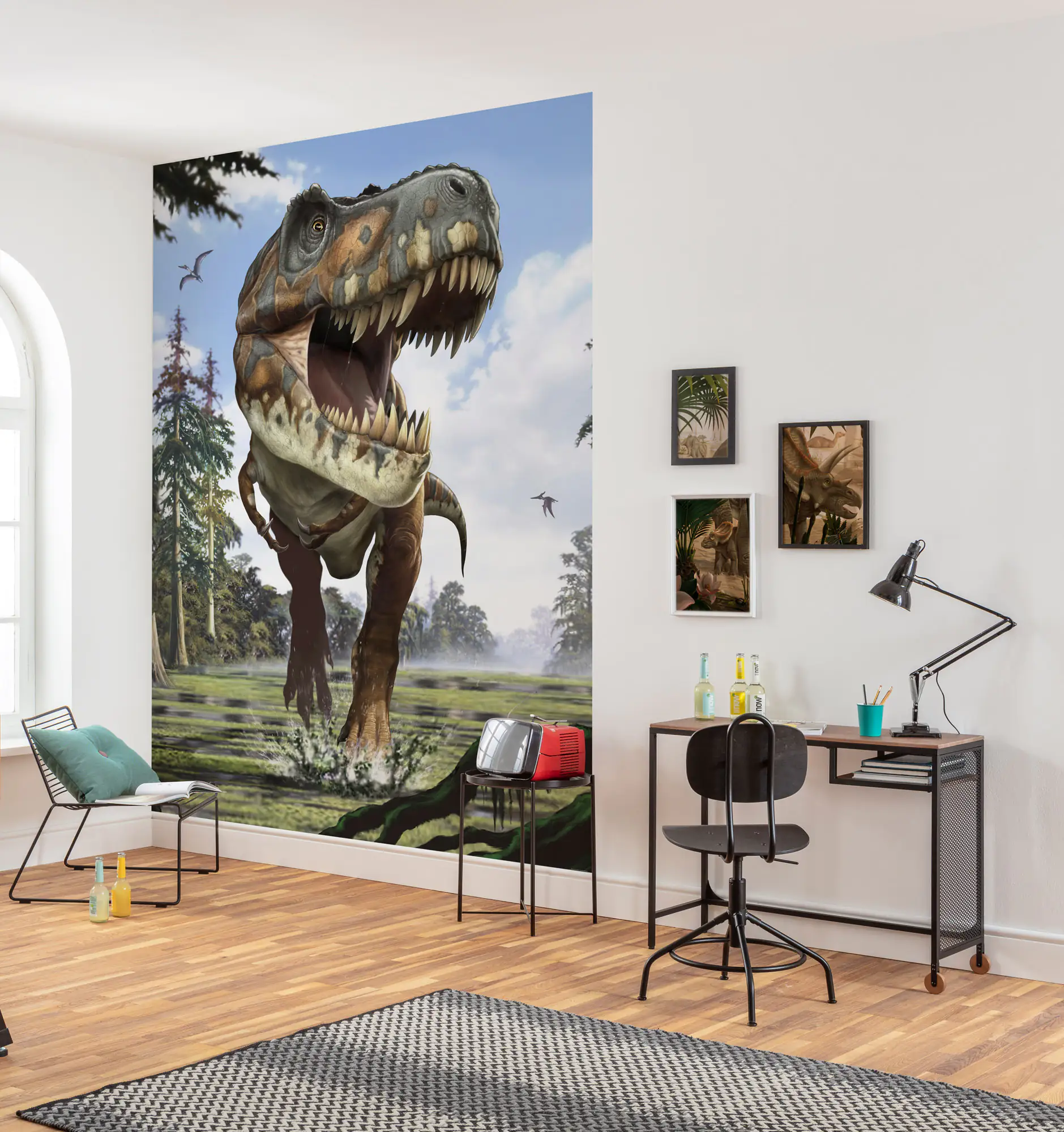 4036834545321_1 Komar Vlies Fototapete Tyrannosaurus Rex 184 x 248 cm