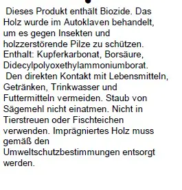 Pflanzstab Kiefer braun 150 x 2,5 x 2,5 cm