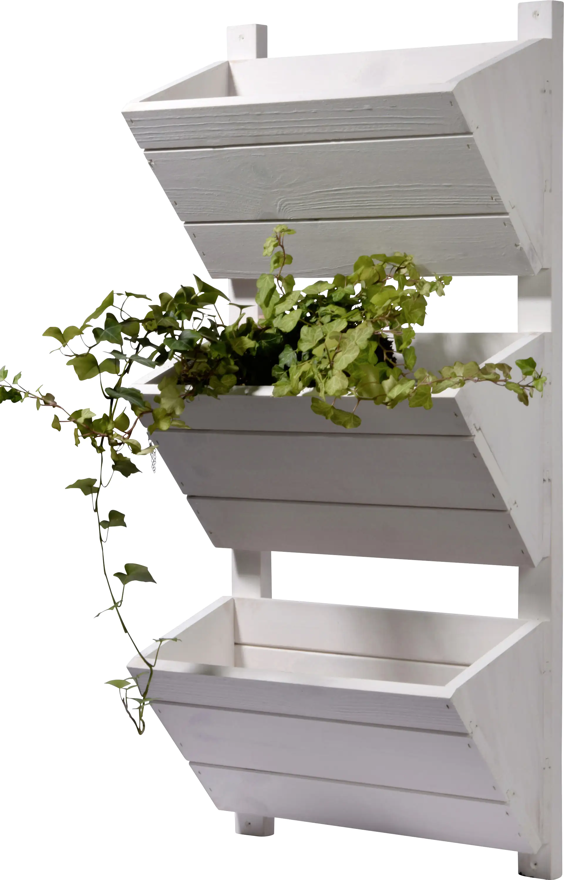 Dobar 3-stufiges Wand-Pflanzbeet weiß 38 x 17,5 x 79 cm Dobar 3-stufiges Wand-Pflanzbeet weiß 38 x 17,5 x 79 cm