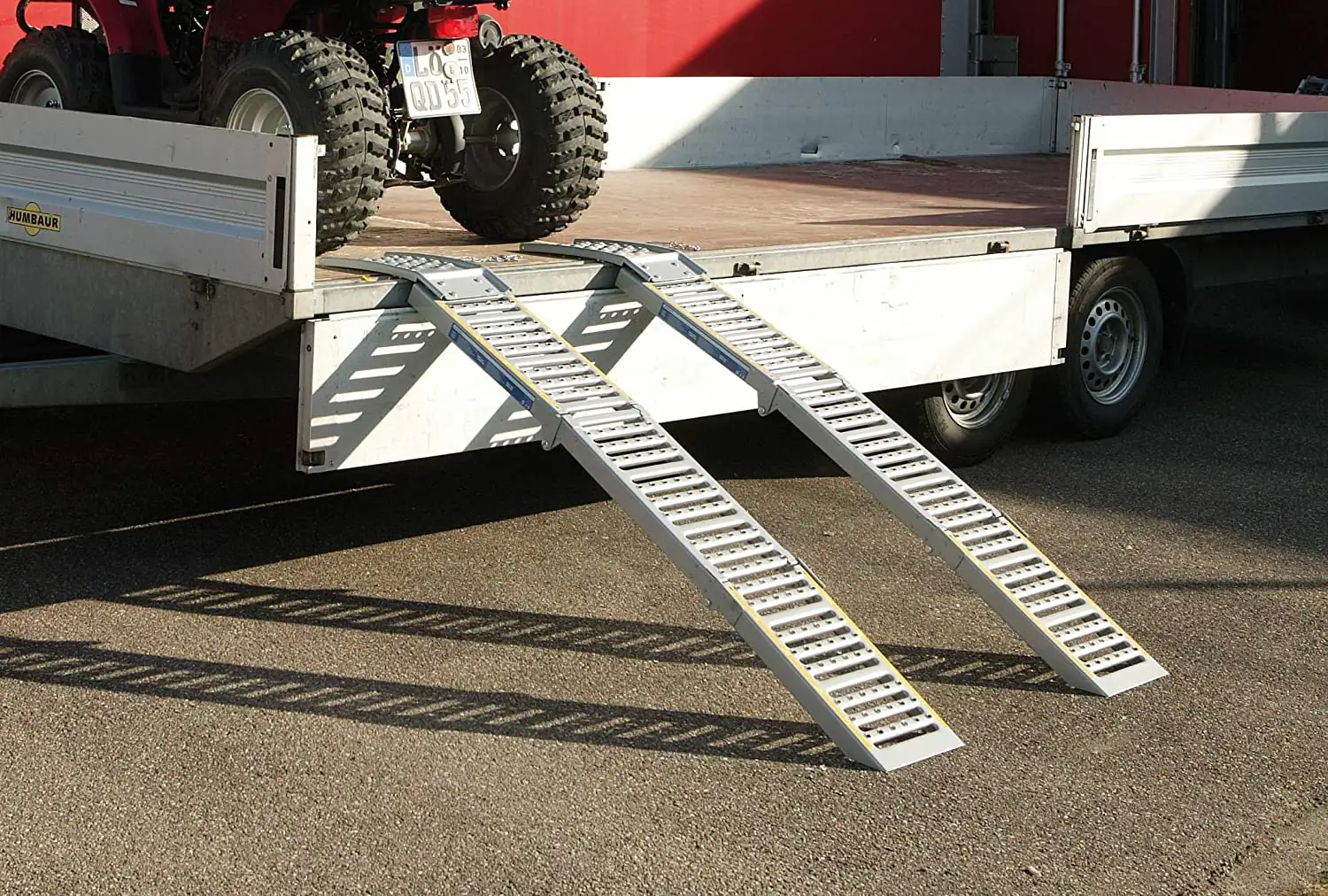 Unitec Auffahrrampe klappbar 200x25cm - 2 Stück Unitec Auffahrrampe klappbar 200x25cm - 2 Stück