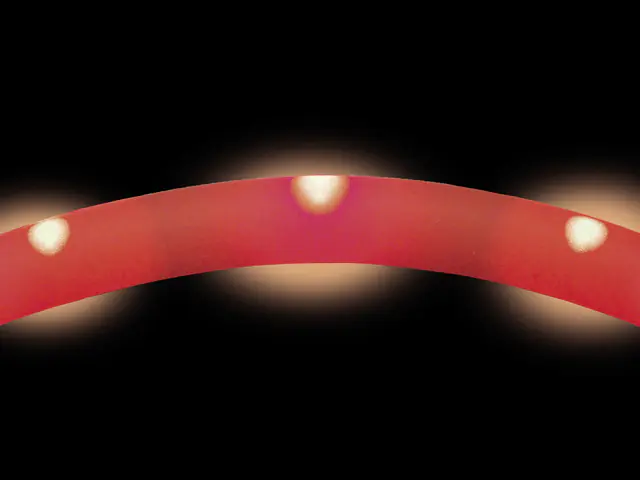 Nobby LED Leuchthalsband Visible rot für Hunde mit kurzem Fell