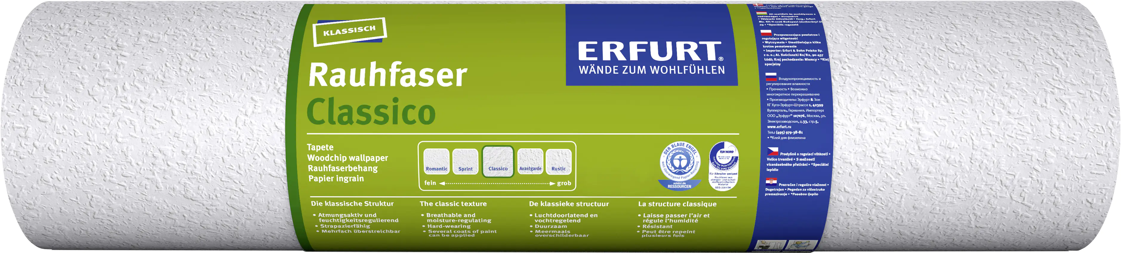 4000599888023 Erfurt Rauhfaser Classico 25 x 0,53 m