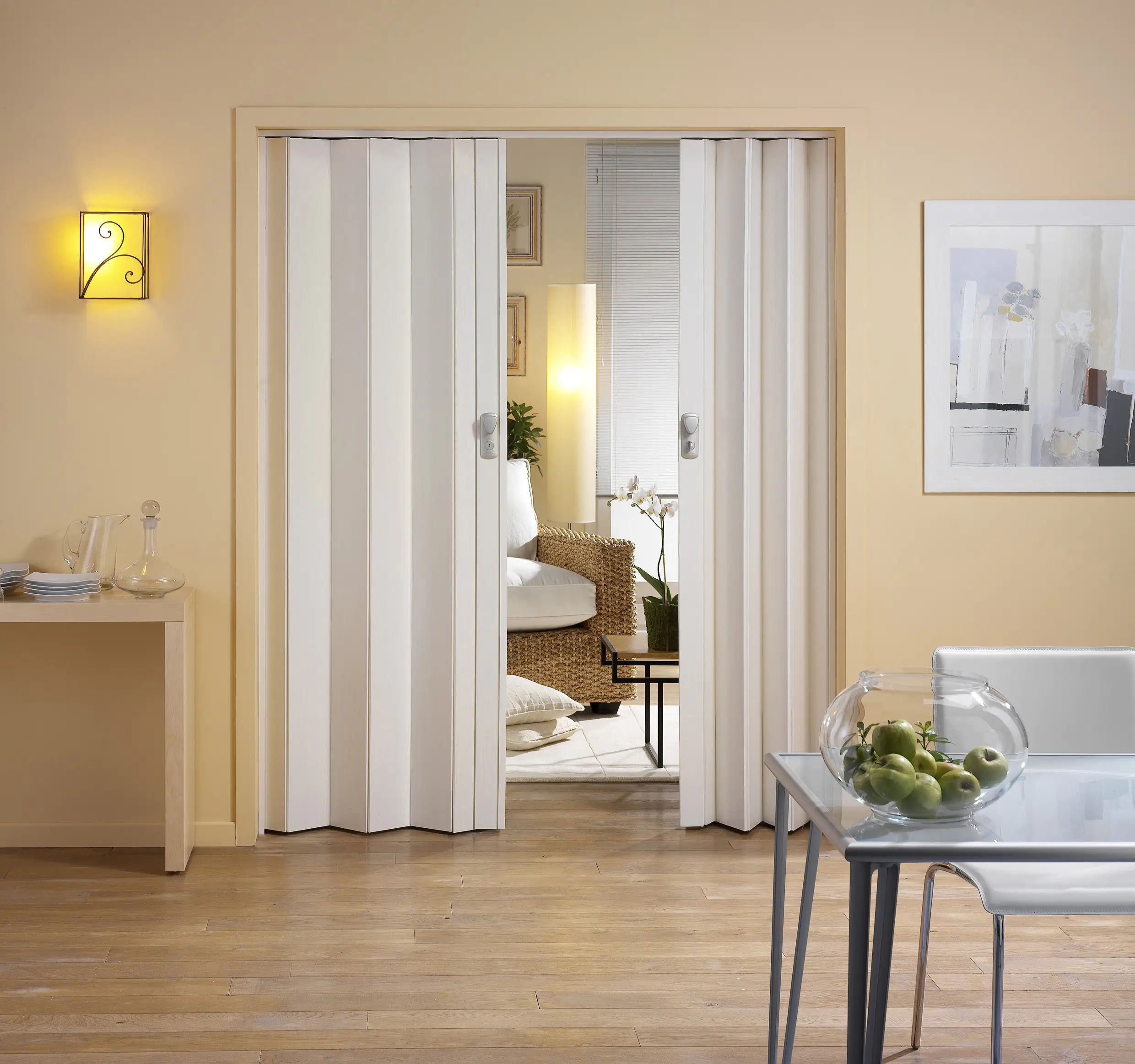 Grosfillex Falttür Spacy Esche weiß 84 x 205 cm