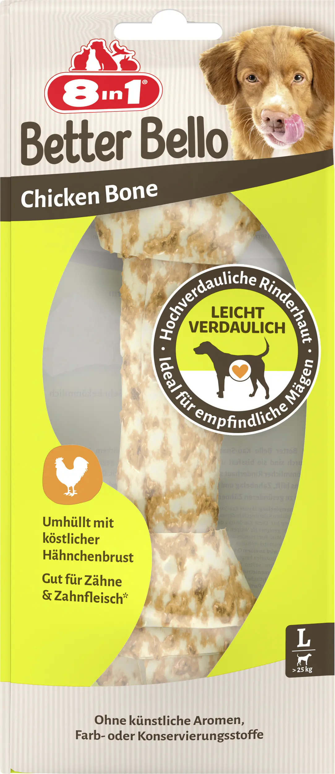 8in1 Hundeleckerli Better Bello Mini Chicken Bone L 85 g 