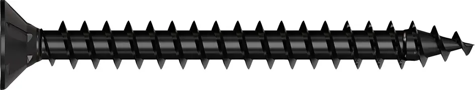 HSI Black-Tec Universalschrauben TX20 Ø 3,5 x 20 mm - 50 Stück verzinkt schwarz