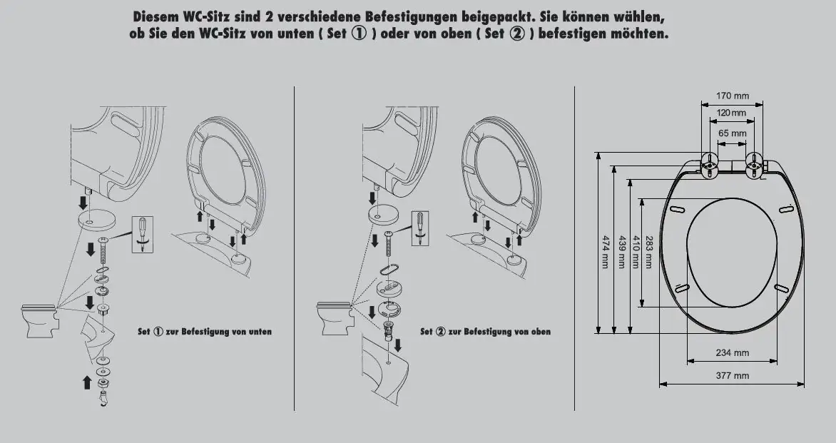Primaster WC-Sitz mit Absenkautomatik beige