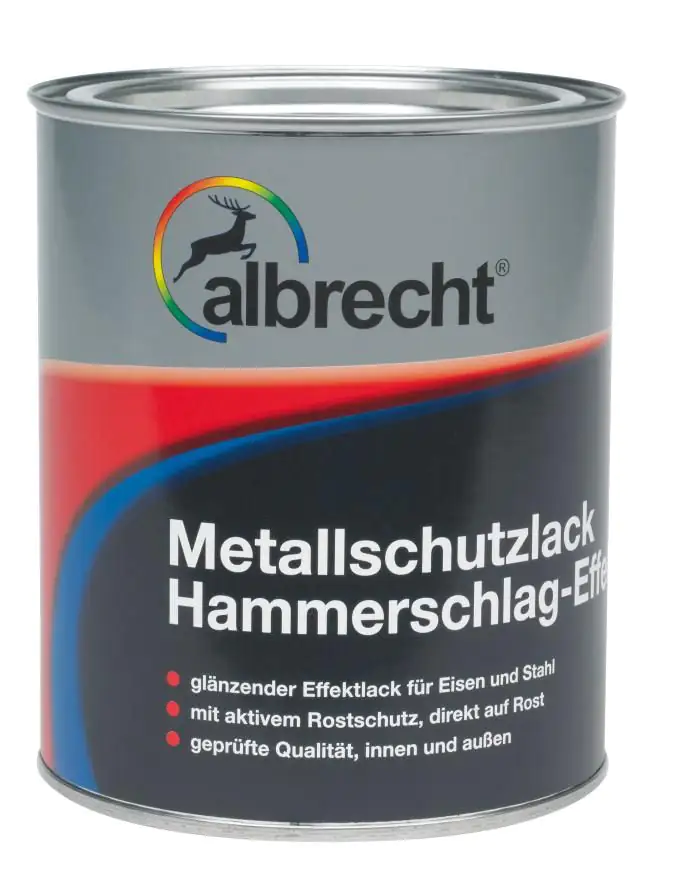 Albrecht Metallschutzlack Hammerschlag-Effekt 375 ml schwarz