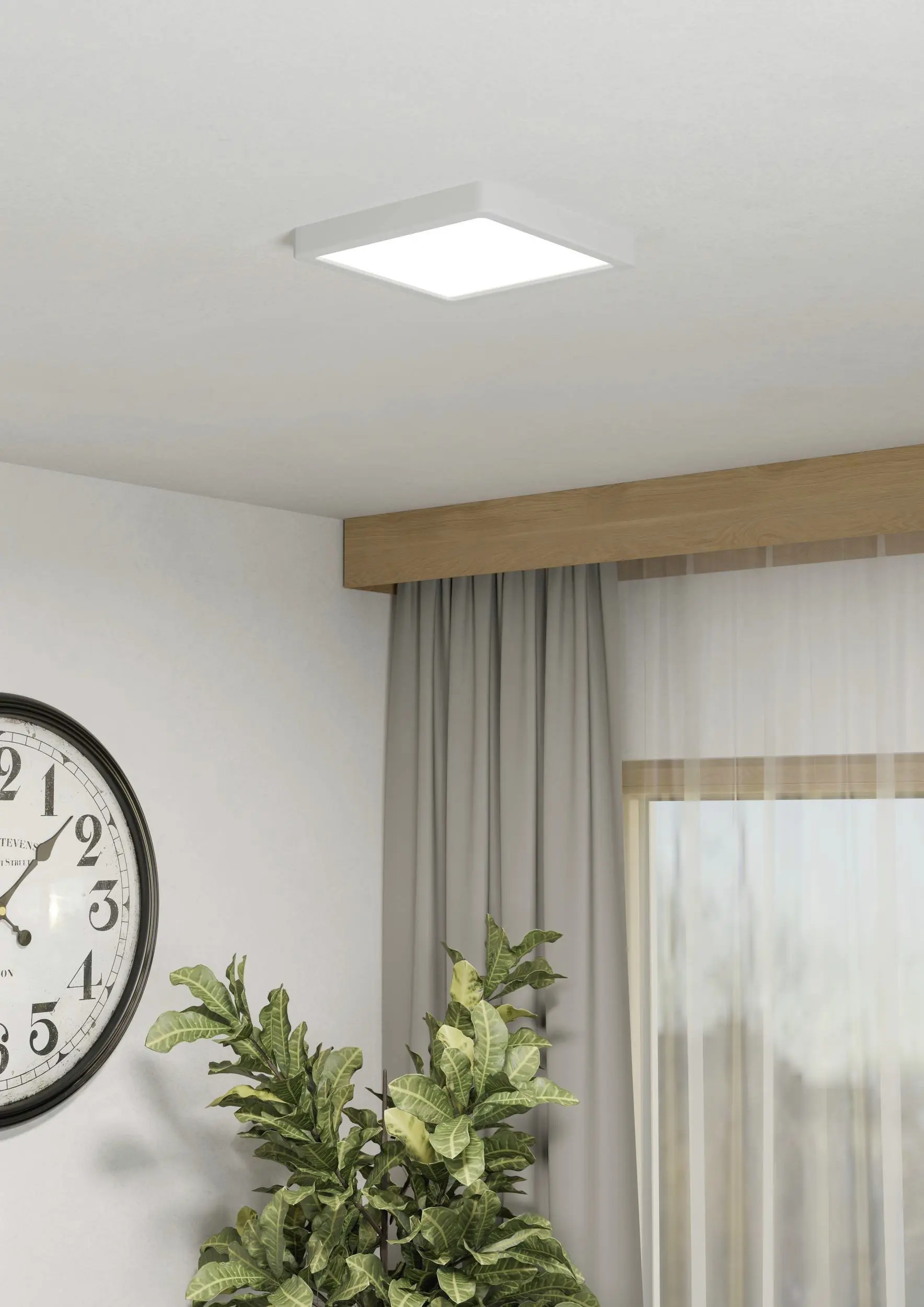 Eglo LED Deckenleuchte Fueva 6-Z weiß 22 x 22 cm RGB dimmbar