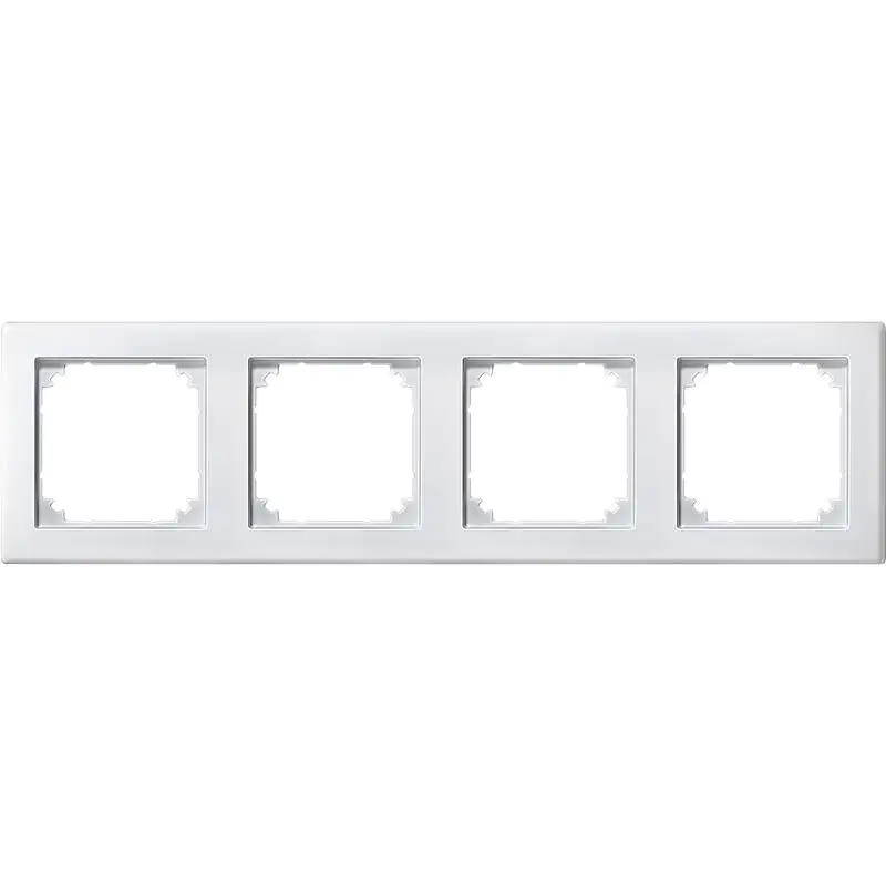 Merten Abdeckrahmen 4-fach M-Smart polarweiß matt 484419 Merten Abdeckrahmen 4-fach M-Smart polarweiß matt 484419