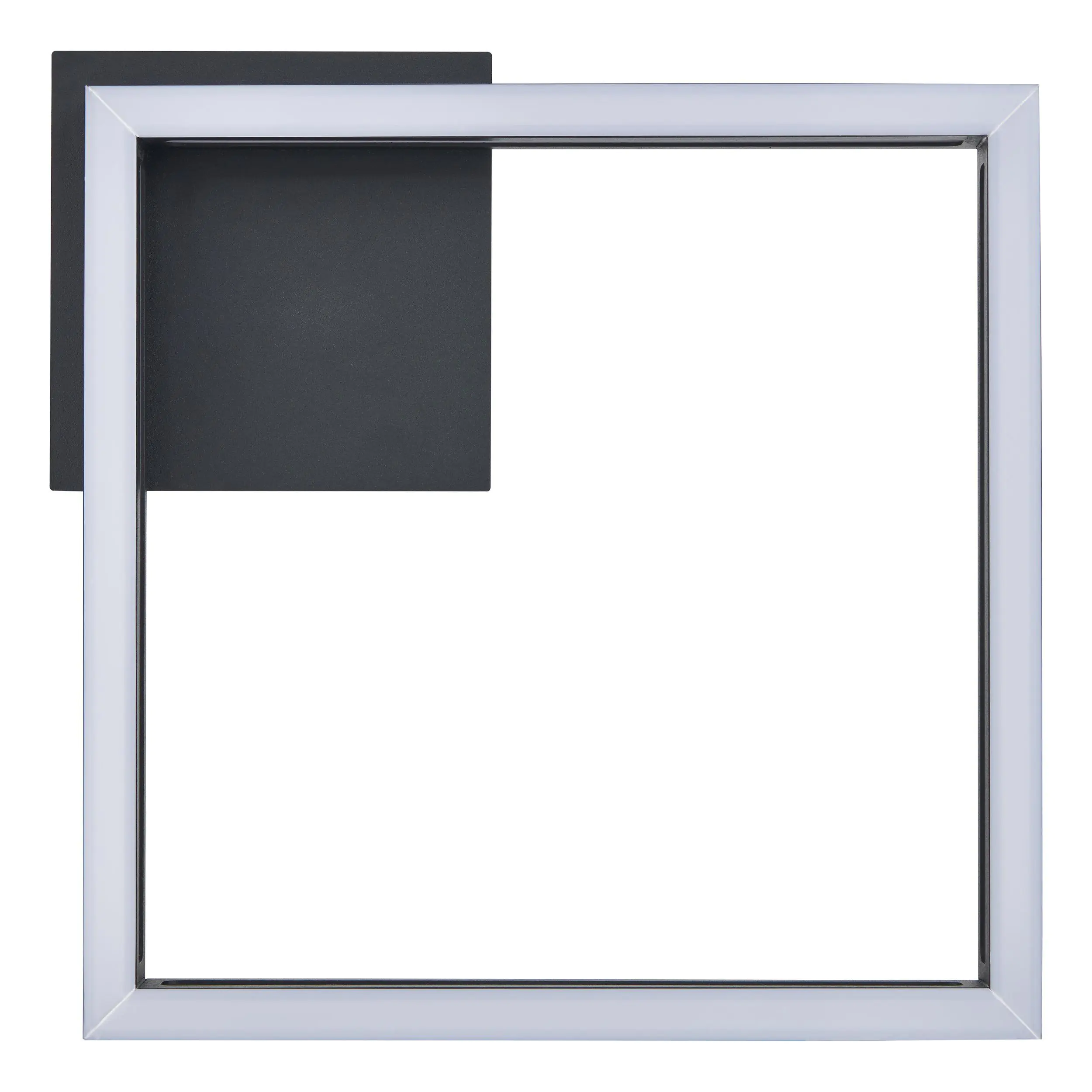 Eglo LED Deckenleuchte Altaflor schwarz-weiß 31,5 x 31,5 cm warmweiß