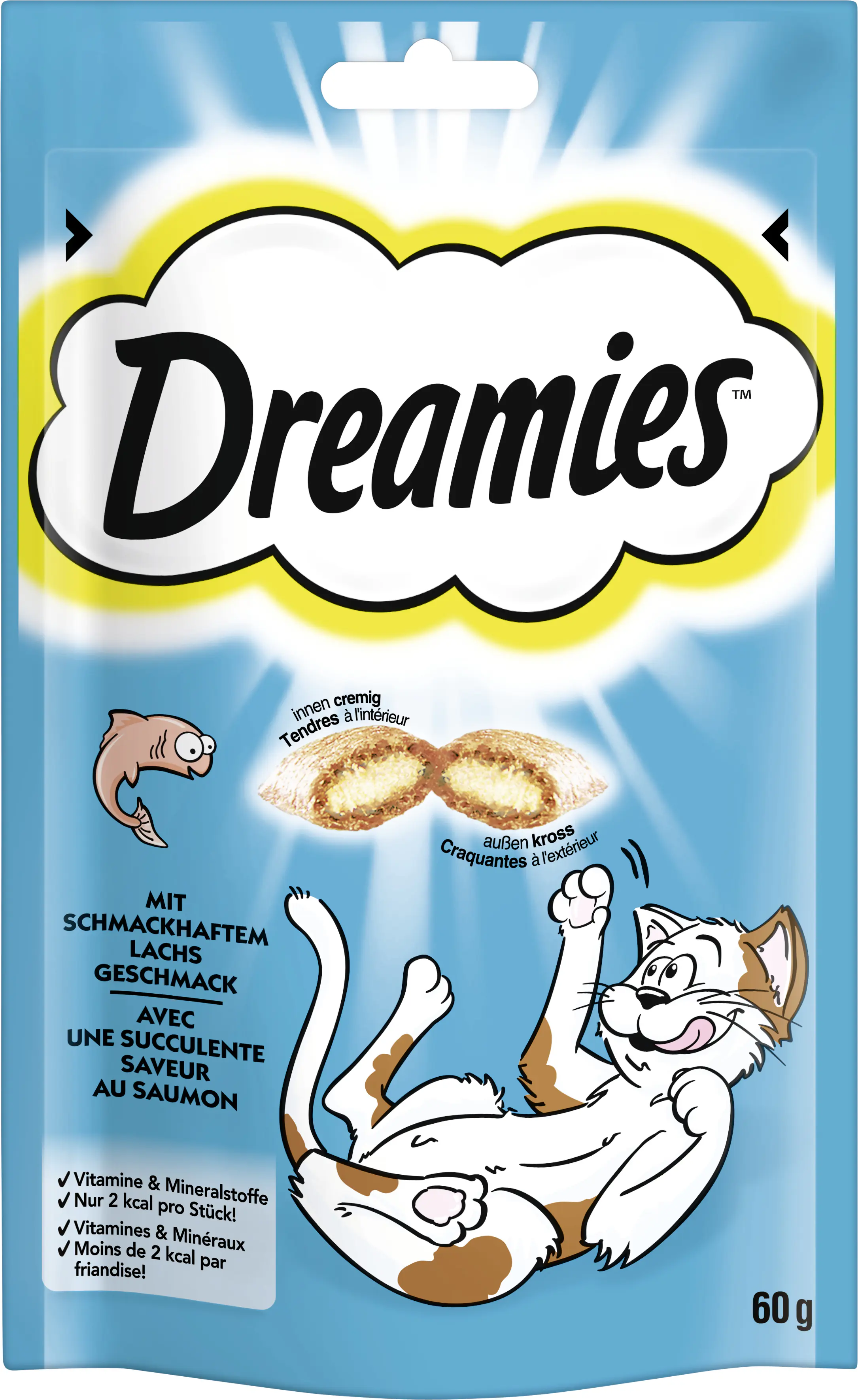 Dreamies Katzensnack Lachs 60 g