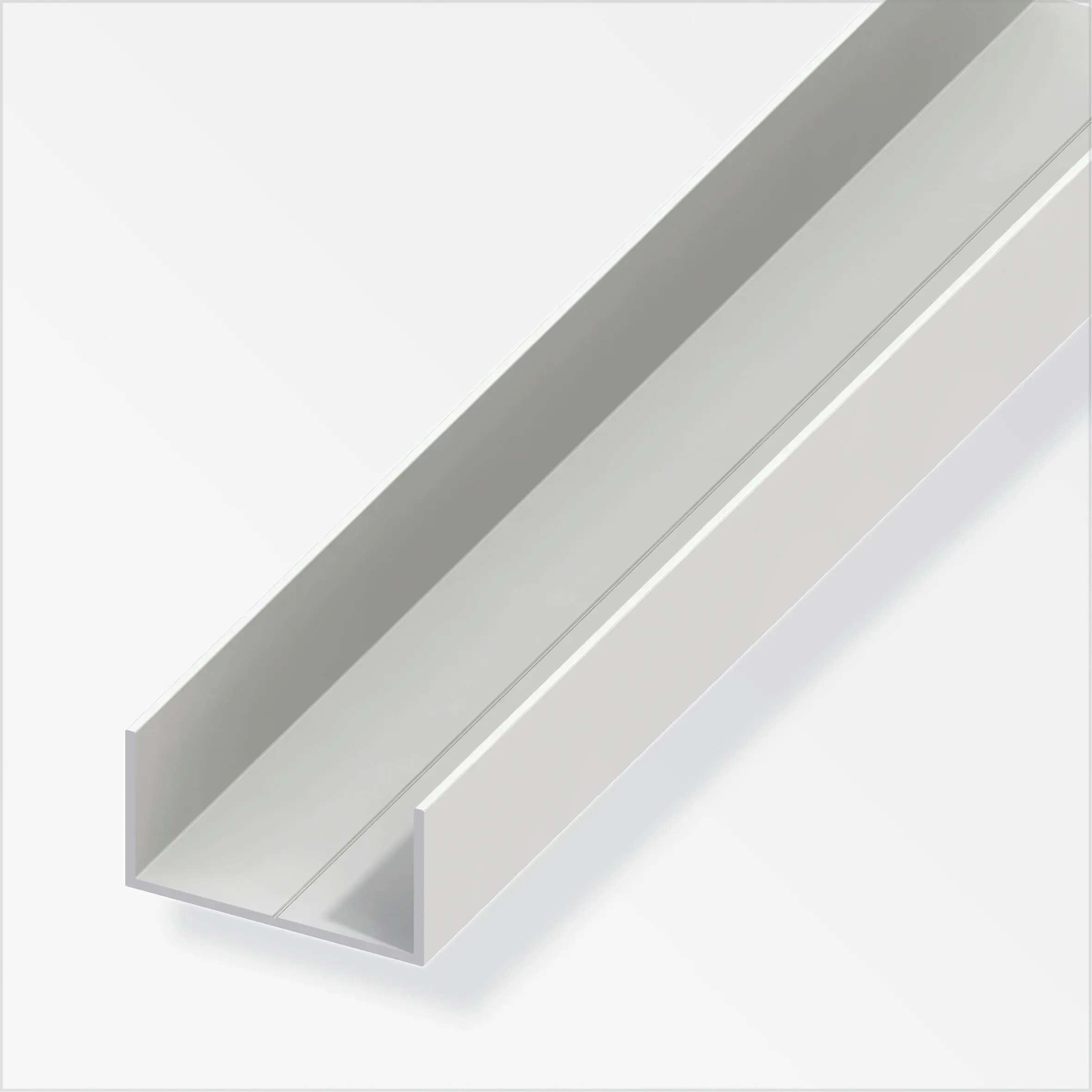 alfer Rechteck-U 1 m, 15.5 x 27.5 x 1.5 mm PVC (Kunststoff) glatt weiss alfer Rechteck-U 1 m, 15.5 x 27.5 x 1.5 mm PVC (Kunststoff) glatt weiss