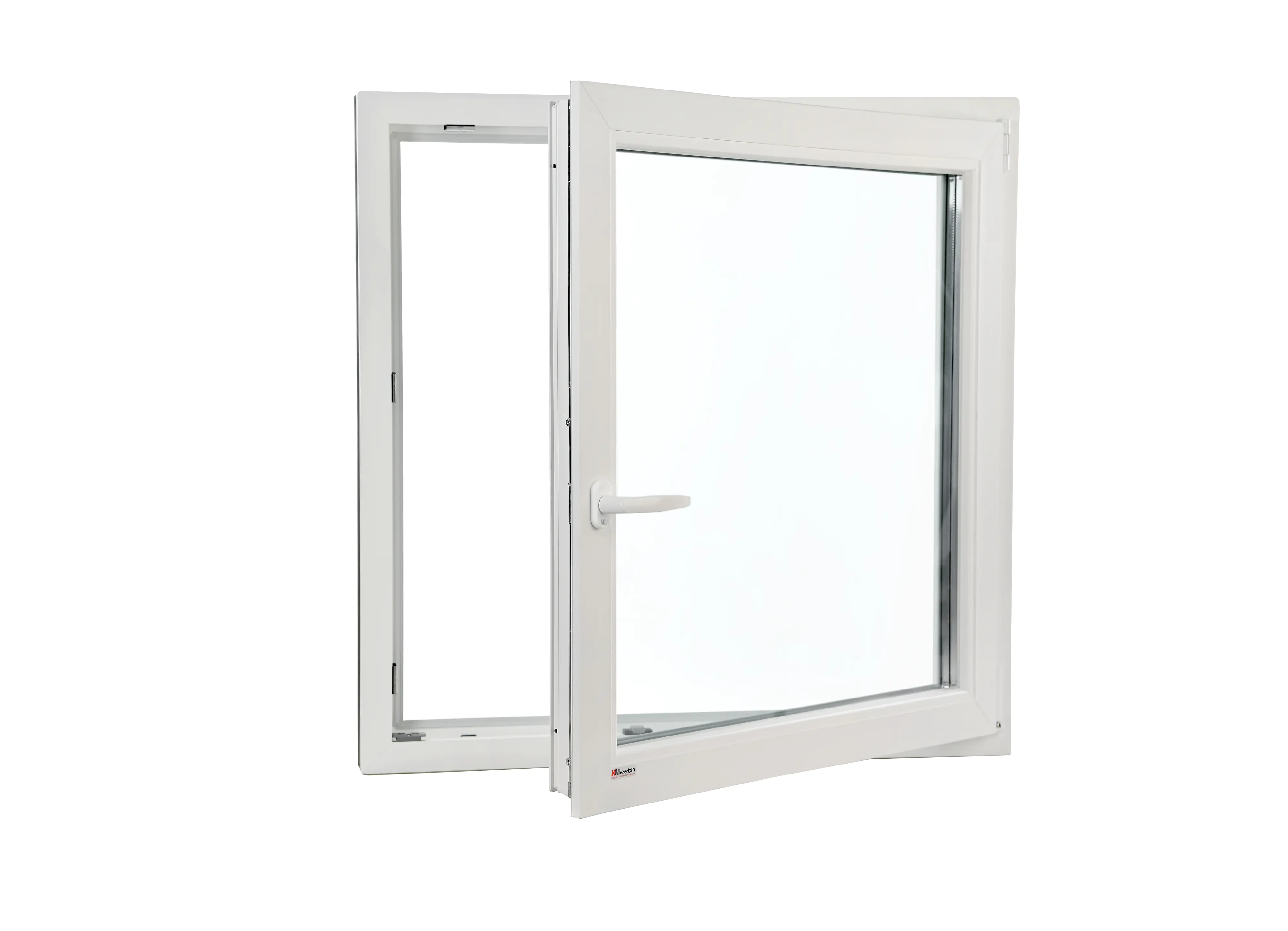 Kunststofffenster 90 x 60 cm Dreh-Kipp DIN rechts weiß Serie G74/3