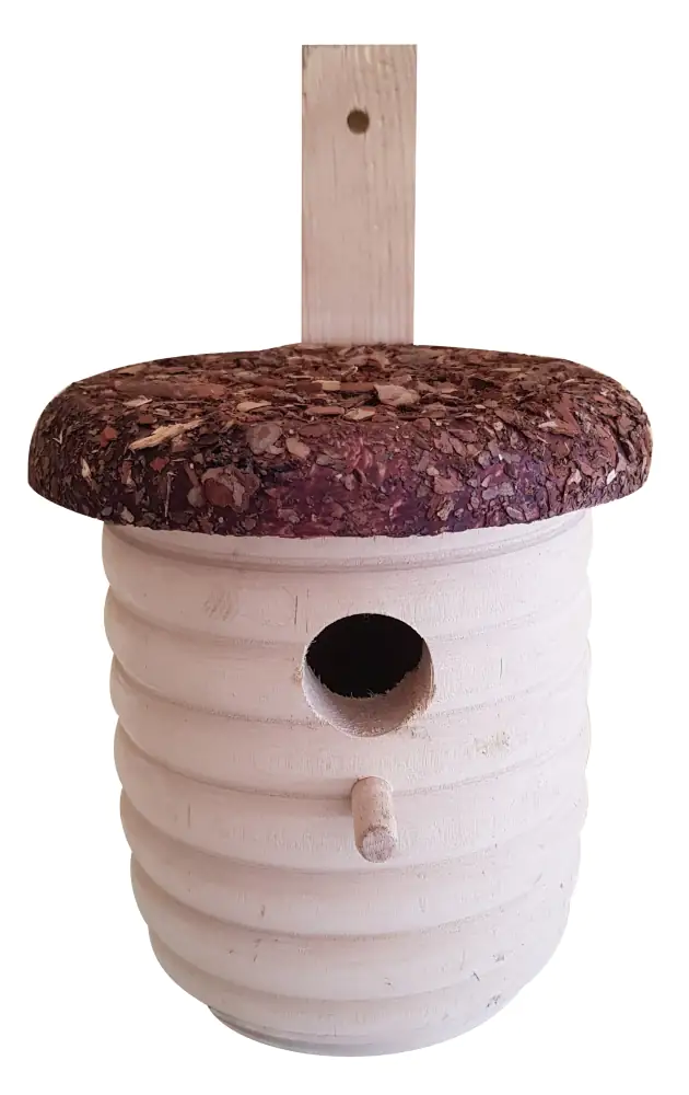 4251139106088 Nistkasten Kiefernholz natur LxH: 22/24 Ø 18 cm