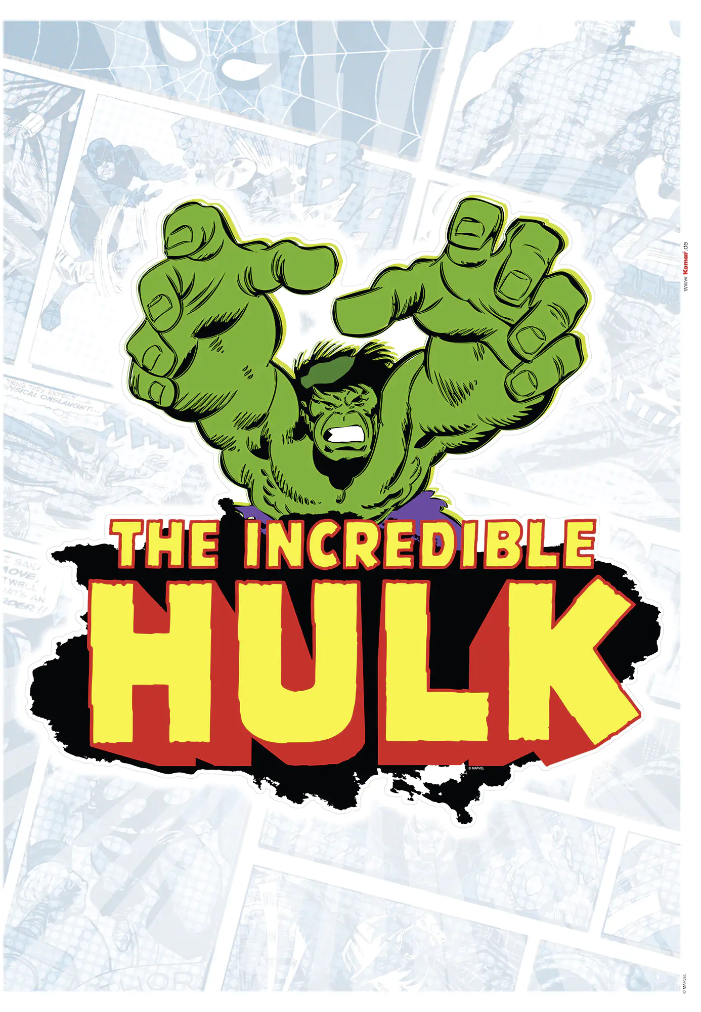 Komar Dekosticker Hulk Comic Classic 50 x 70 cm Komar Dekosticker Hulk Comic Classic 50 x 70 cm