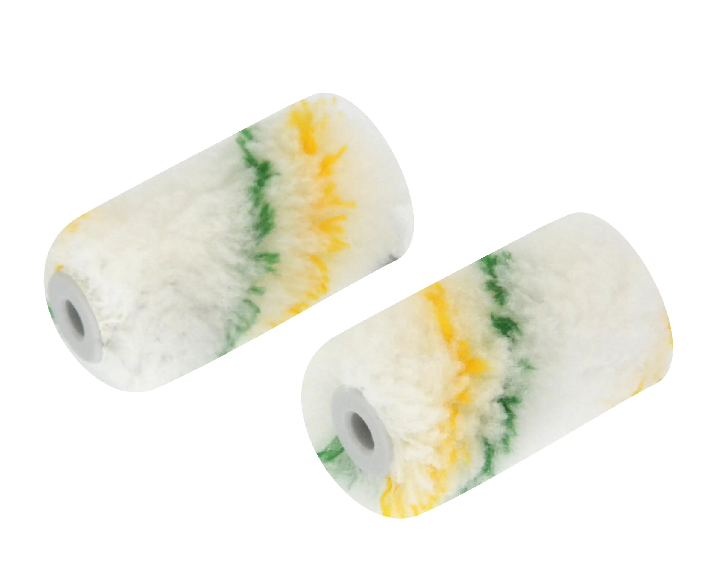 Nespoli Plüschwalzen YellowGreen mit Antihaftbeschichtung 2 Stück, 5 cm