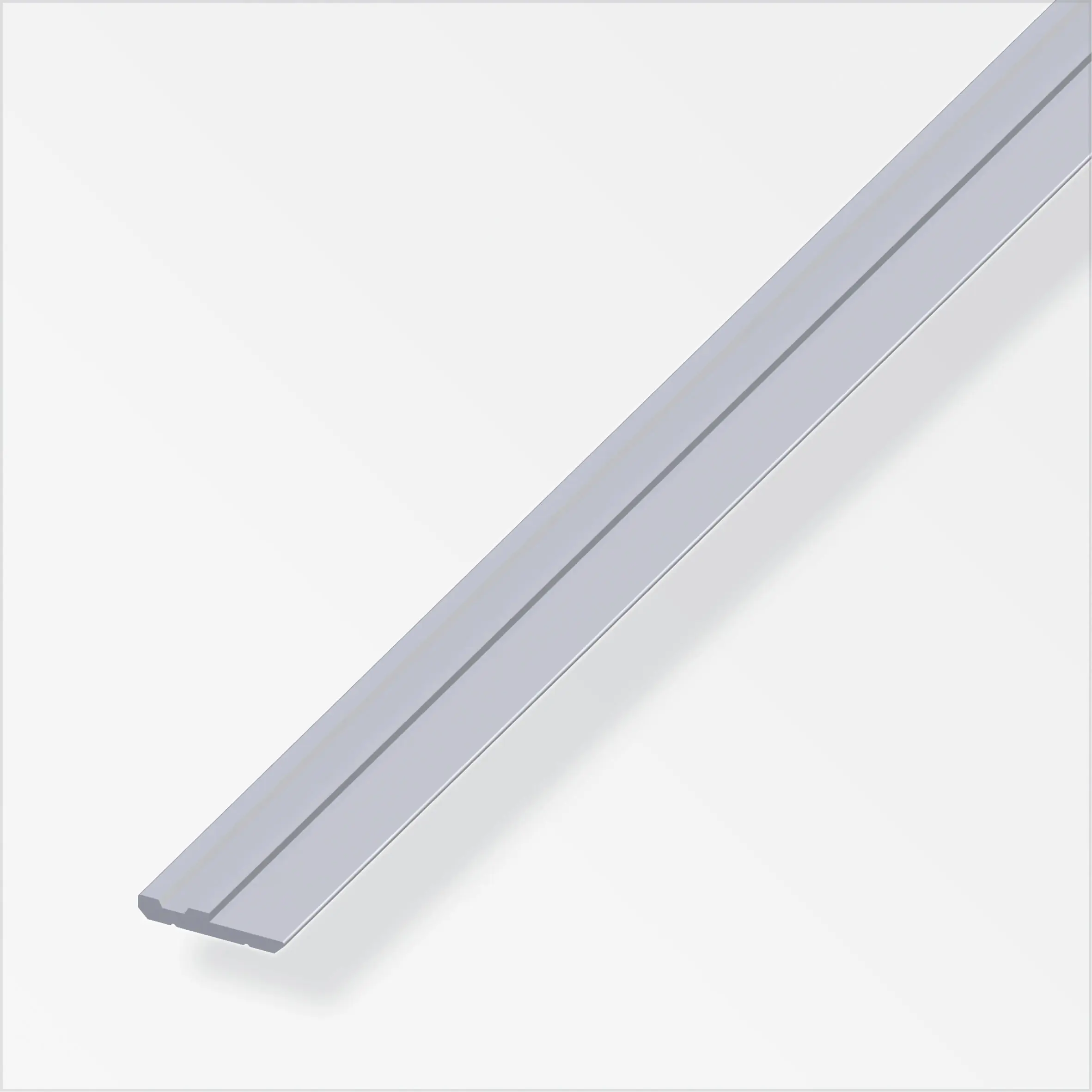 alfer Träger-Profil, einseitig 1 m, 19.5 x 2.1 x 10 mm Aluminium roh blank