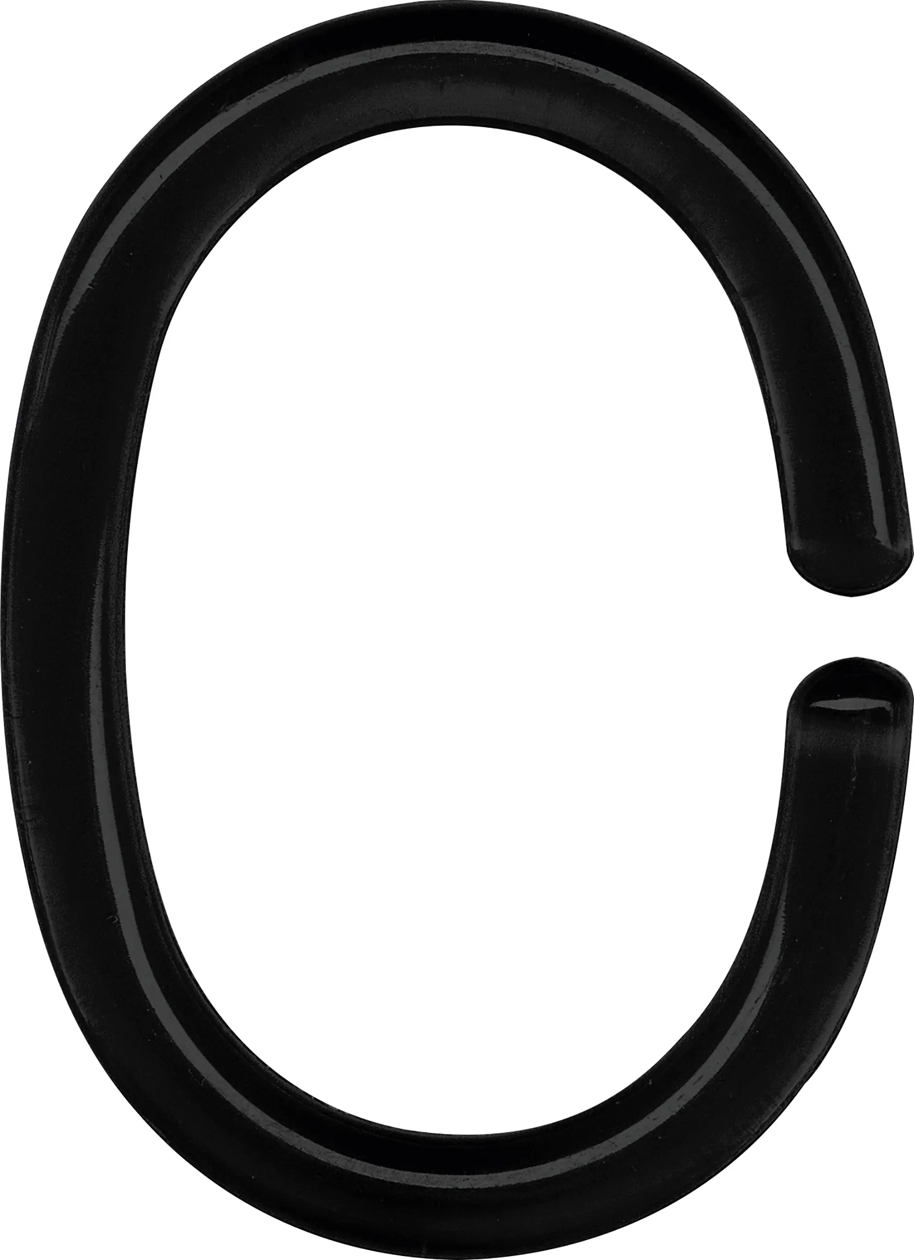 Kleine Wolke Duschvorhangringe schwarz 12 Stück