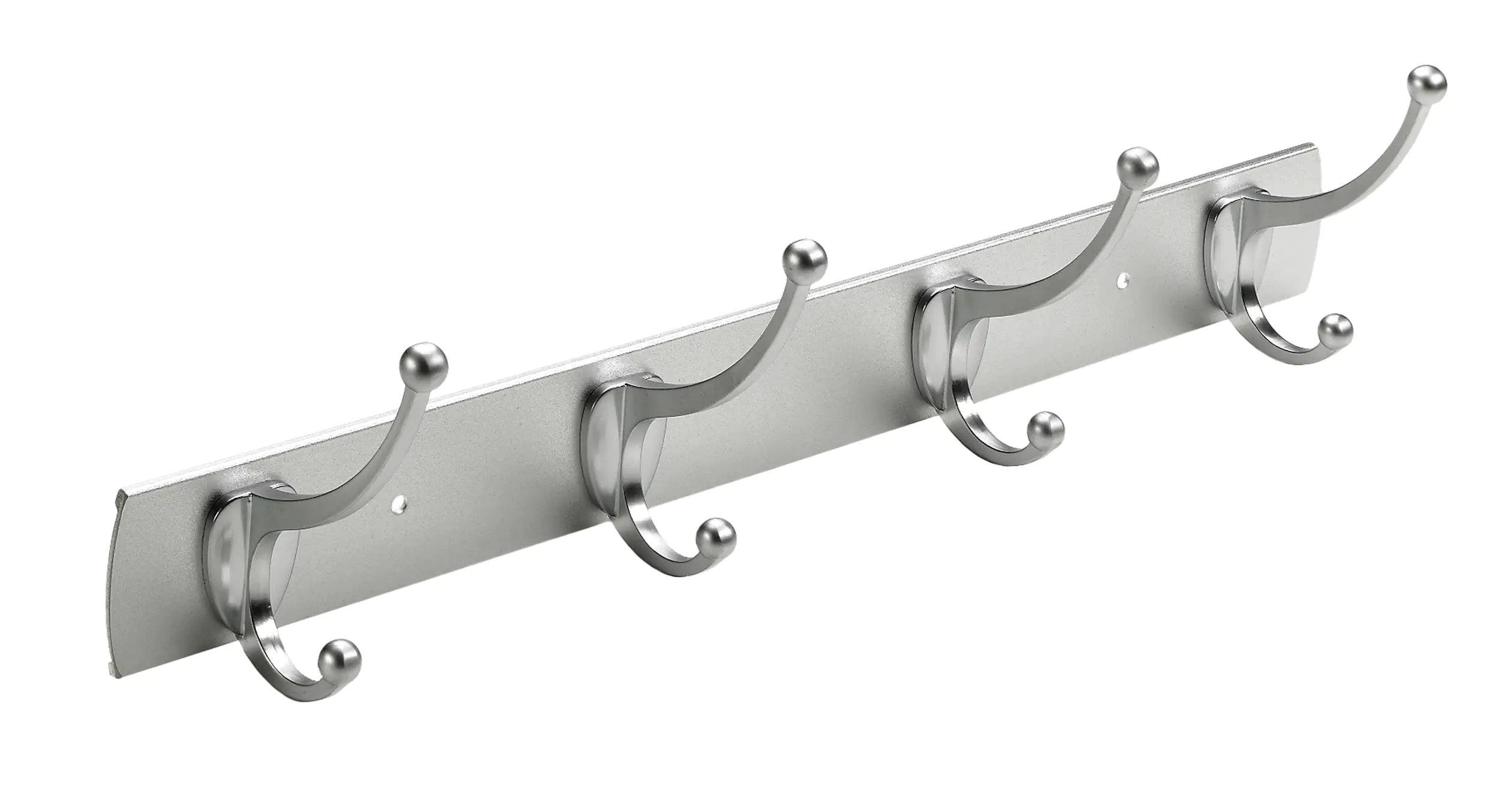 Hettich Garderobenleiste 4 Haken 43,5 x 11,0 x 8,0 cm silber