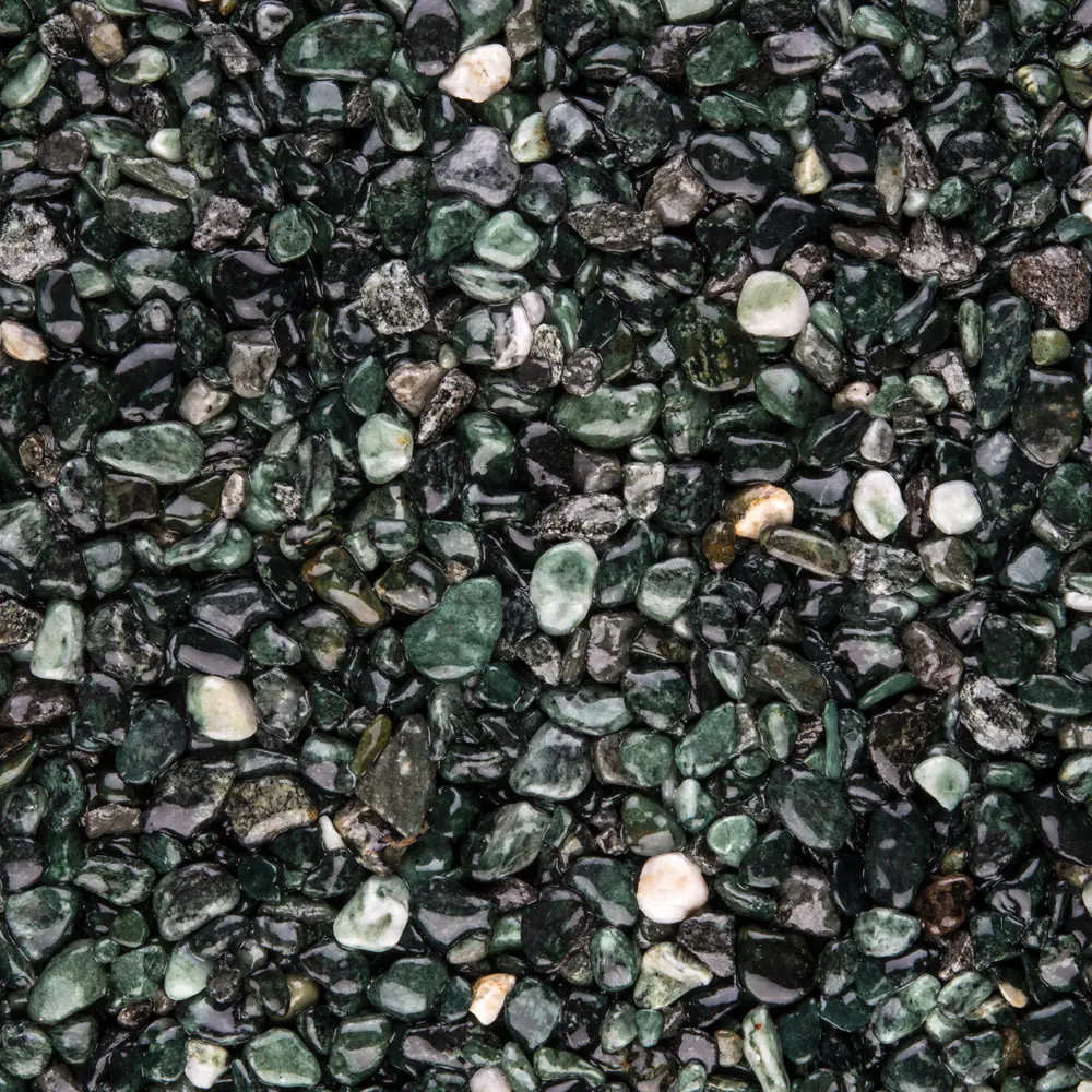 RAVELLO Steinteppich Boden Outdoor Körnung Gross Farbe grün 26 kg Set