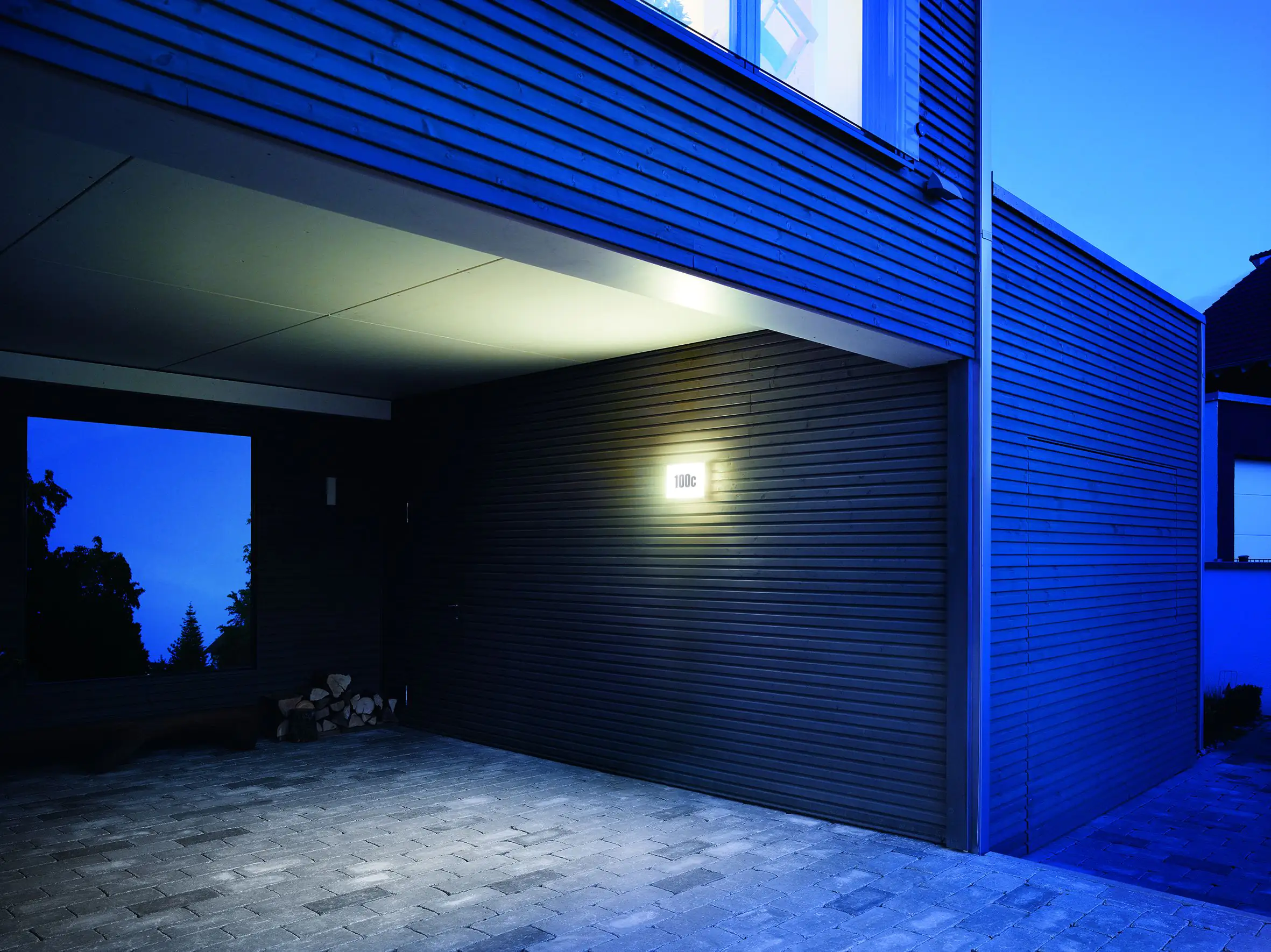 Steinel Außenleuchte LN 1 N inkl. Hausnummern mit Dämmerungssensor