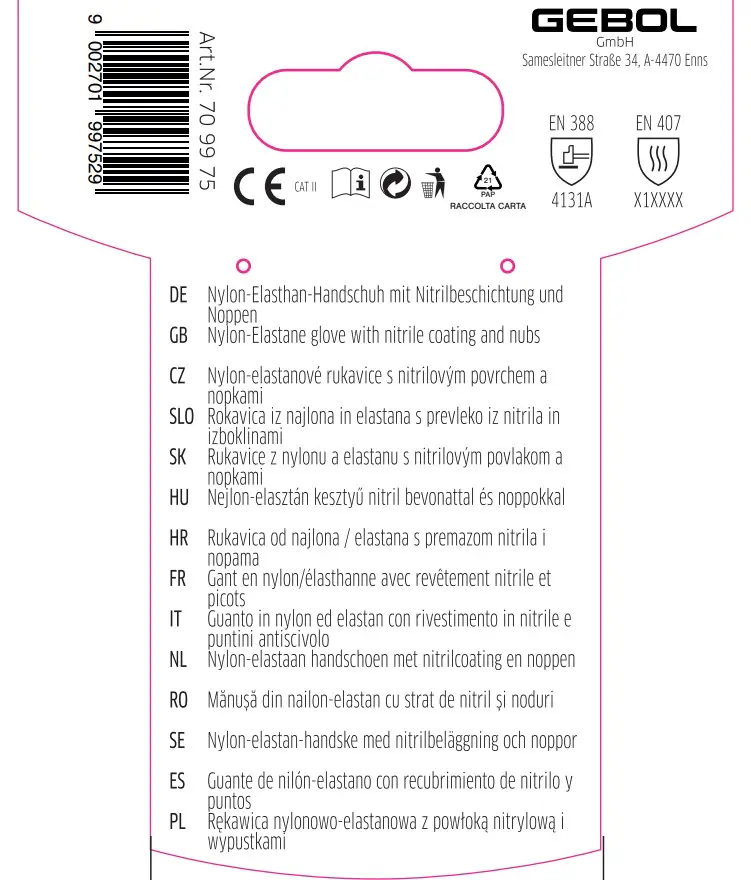 Gebol Handschuh Multi Flex Lady  