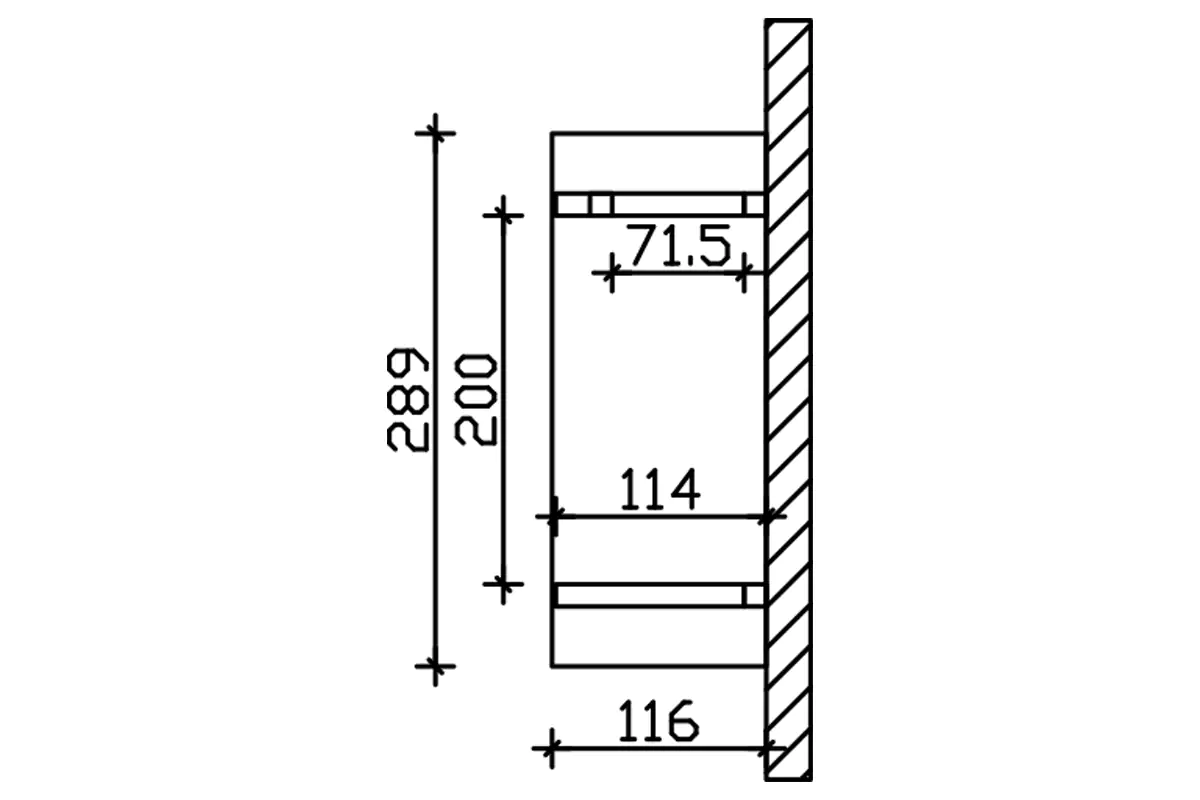 SKAN HOLZ Vordach Stralsund Typ 3 289 x 116 cm, natur