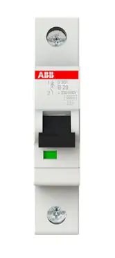 ABB Leitungsschutzschalter B20 20A, 1-polig, S201-B20 ABB Leitungsschutzschalter B20 20A, 1-polig, S201-B20