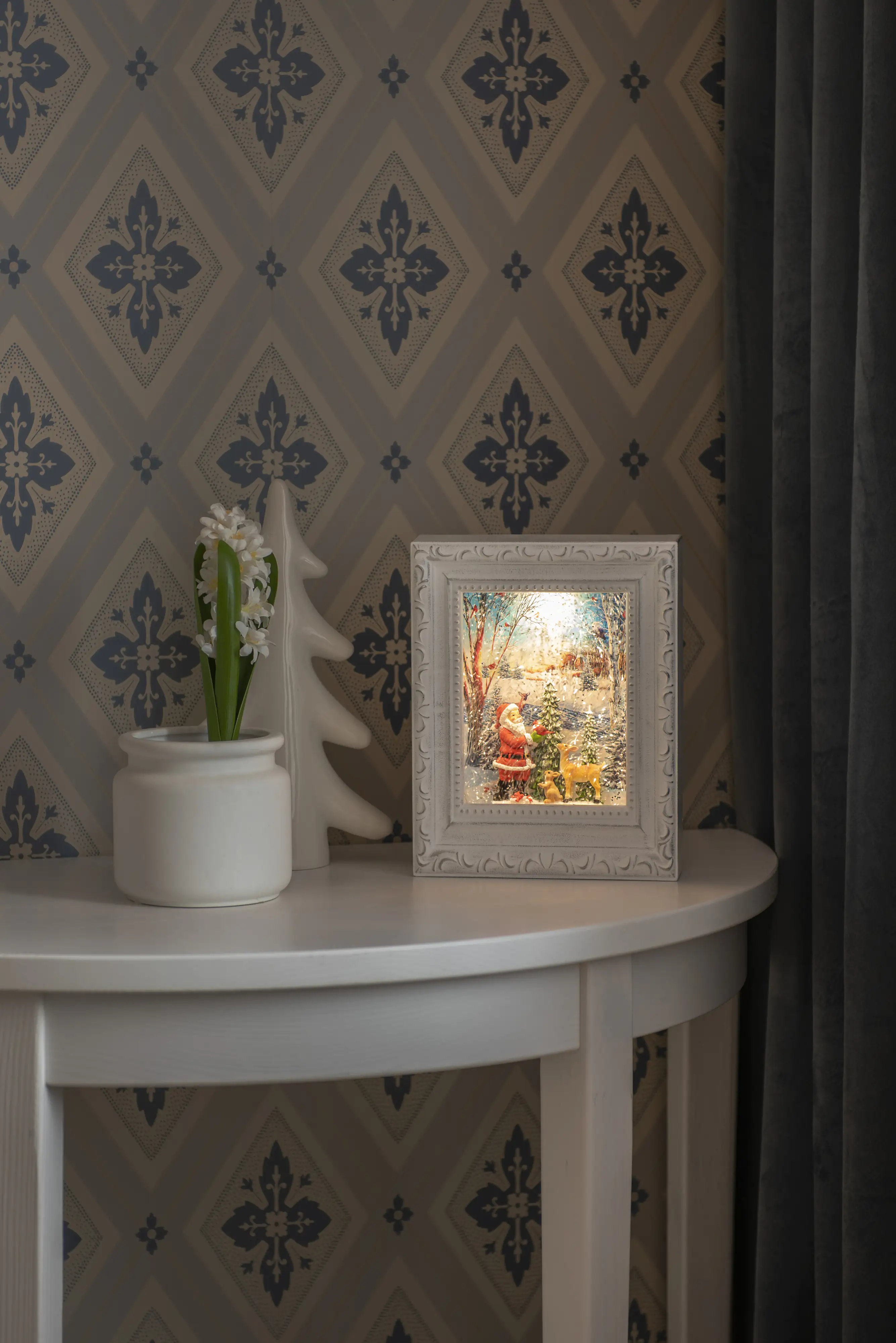 Konstsmide LED Wasserlaterne Bilderrahmen Weihnachten 7,5cm x 5cm x 22 cm 