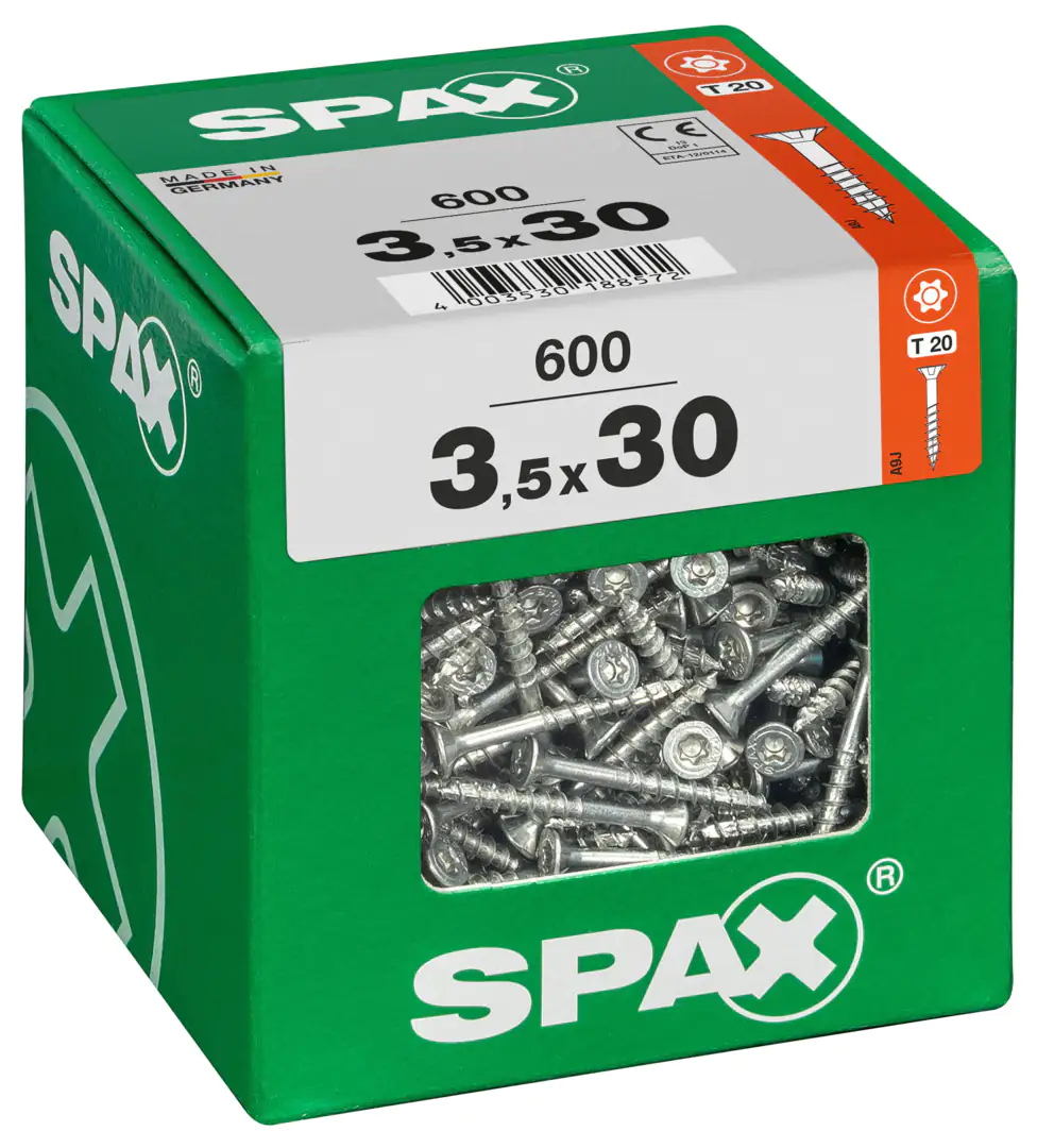 Spax Universalschrauben 3.5 x 30 mm TX 20 - 600 Stk.