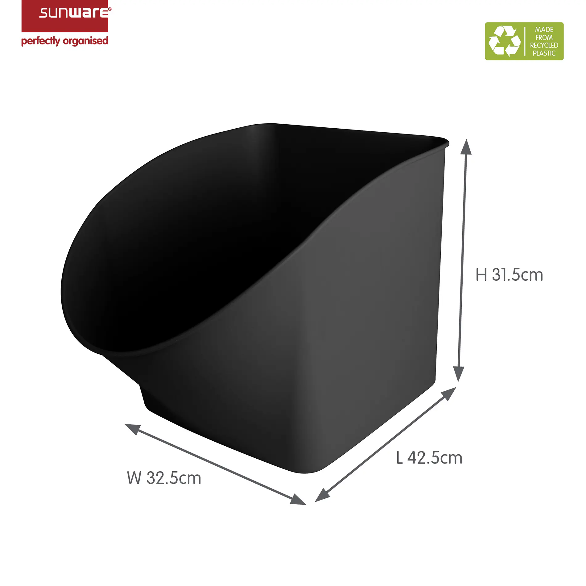 Sunware Sigma home Spielzeugbox 27 L schwarz