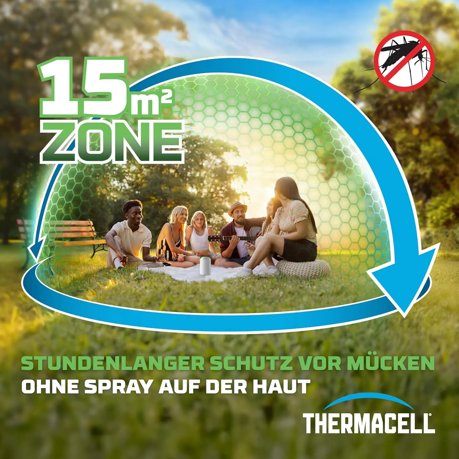 Thermacell Mückenabwehr-Verdampfer Protect weiß-grün inkl. Wirkstoff