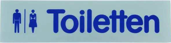 Conacord Klebeschild "Toiletten"