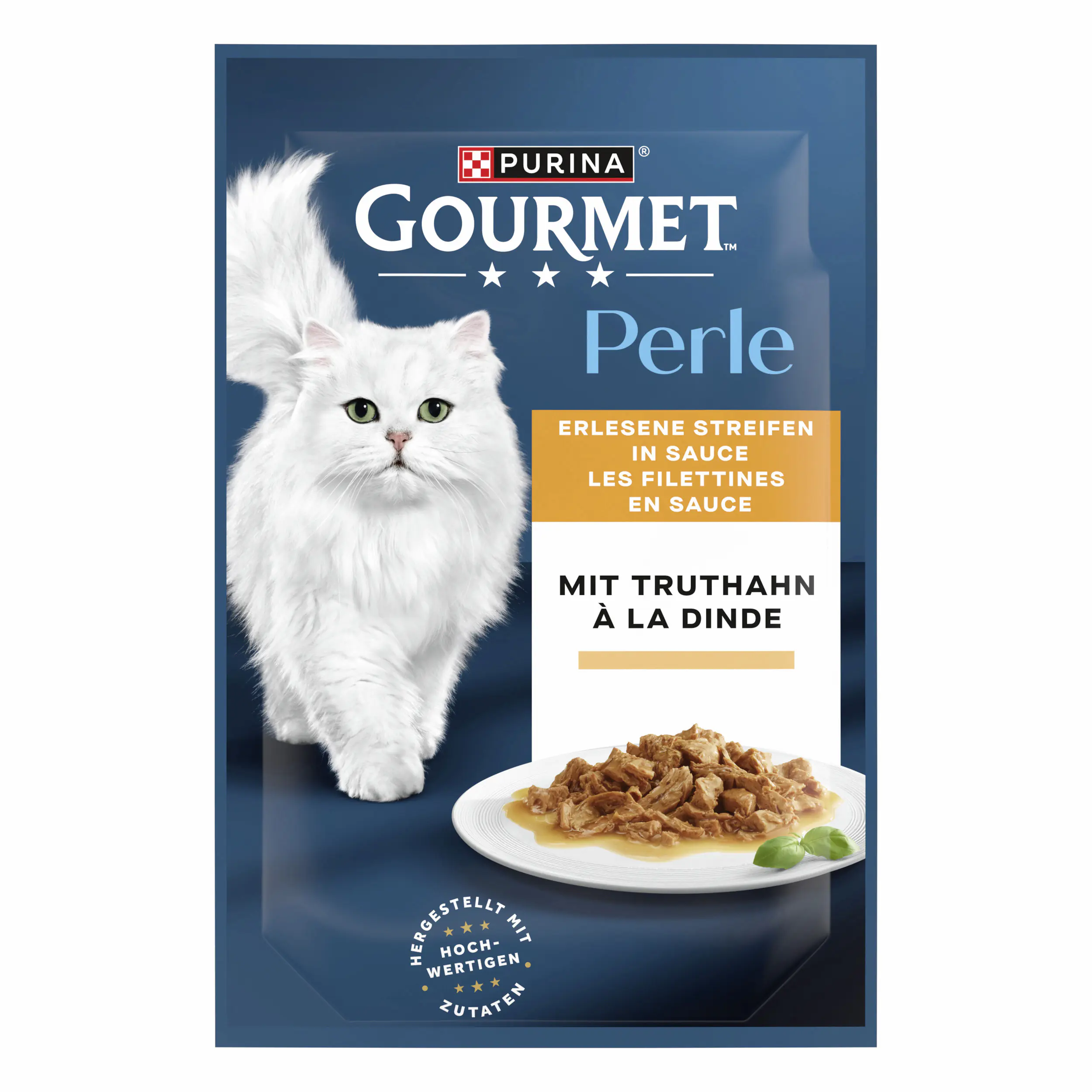 Gourmet Perle Erlesene Streifen mit Truthahn 85 g