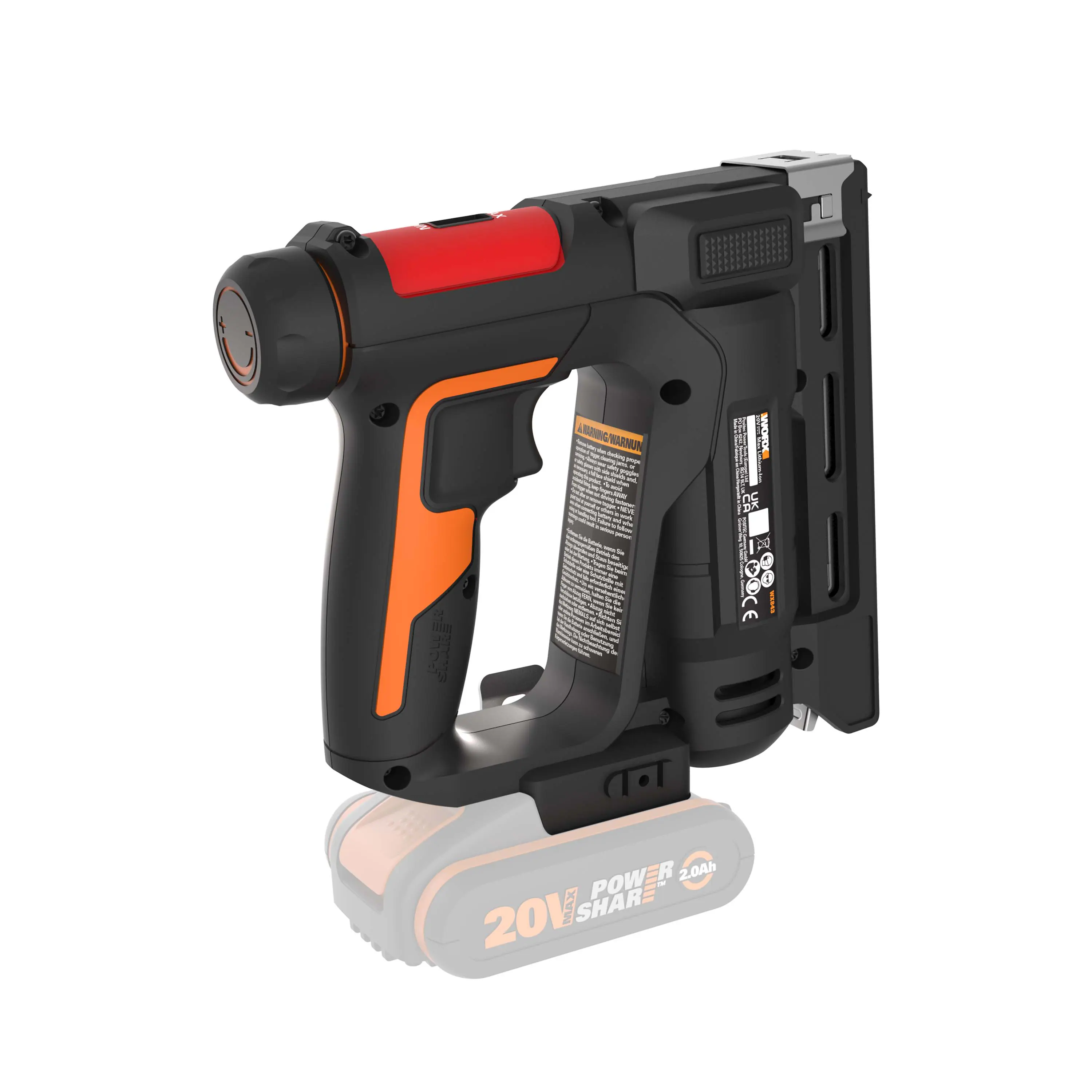 Worx Akku-Nagler & Tacker Nailforce WX843.9 20 V Solo Worx Akku-Nagler & Tacker Nailforce WX843.9 20 V Solo