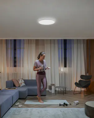 Philips Hue LED Deckenleuchte Tento rund weiß Ø 42,1 cm warmweiß-kaltweiß