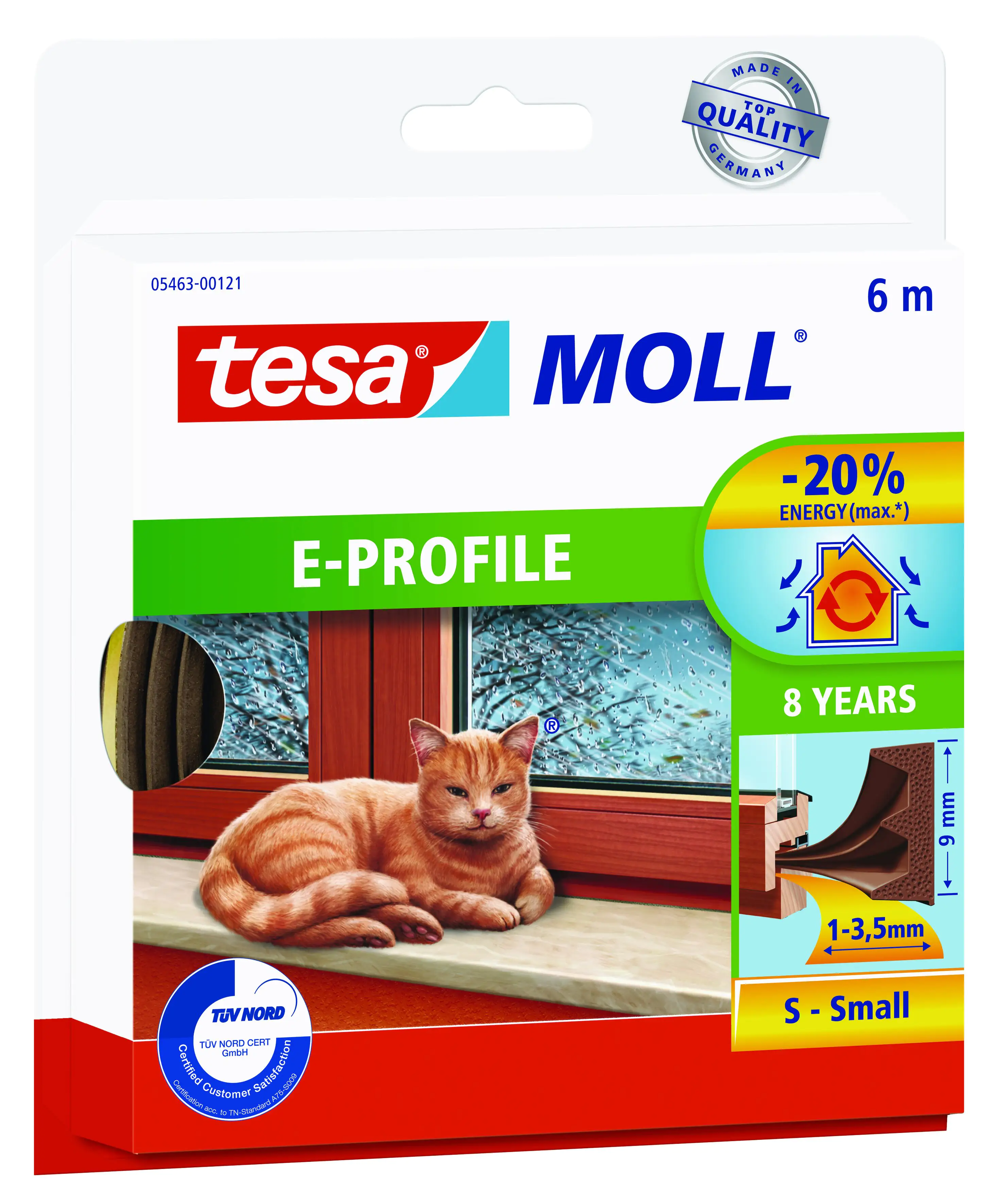 tesa Moll E-Profil Classic 6 m, braun tesa Moll E-Profil Classic 6 m, braun