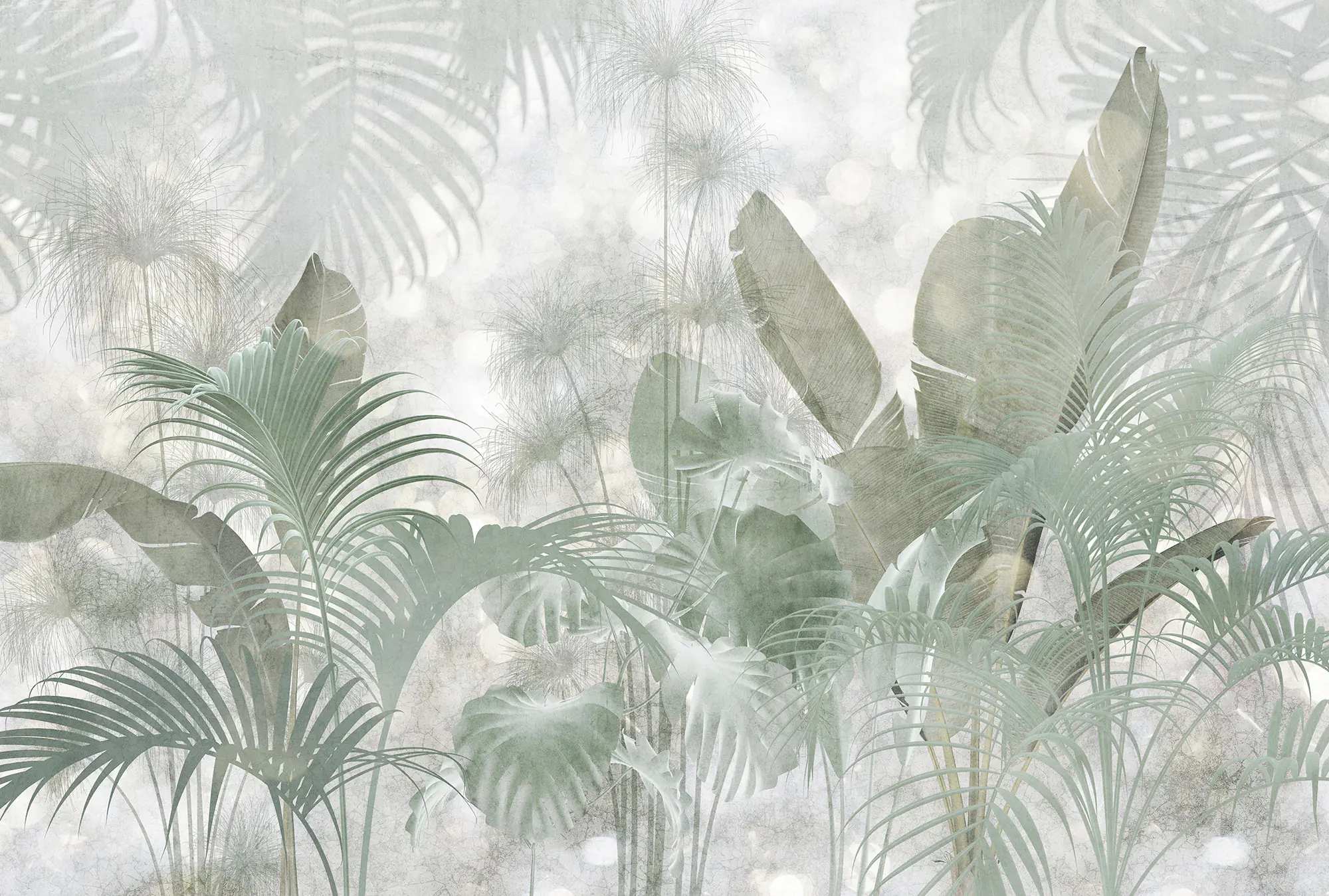 Komar Vlies Fototapete Paillettes Tropicales 368 x 248 cm 