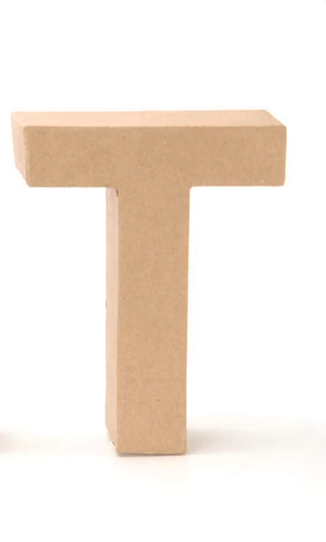 Glorex Papp-Buchstabe T 17,5 x 5,5 cm