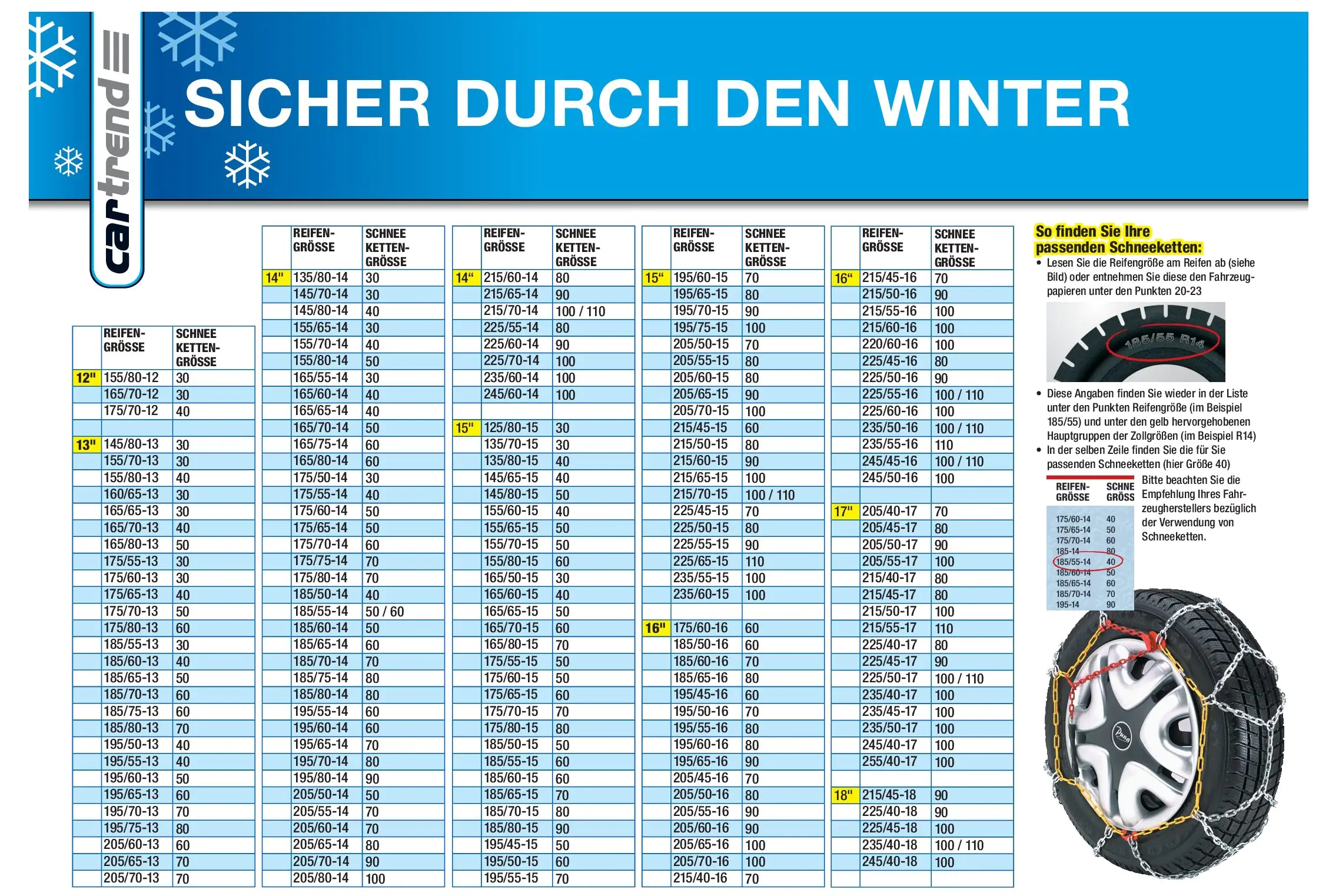 Cartrend Schneeketten Polar Safety Größe 40 Cartrend Schneeketten Polar Safety Größe 40